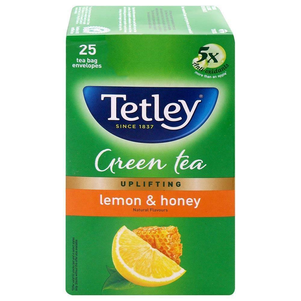 Tetley Lemon & Honey Green Tea Bags 25 Pcs – view 2