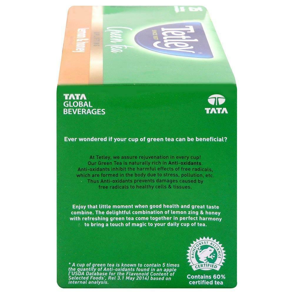 Tetley Lemon & Honey Green Tea Bags 25 Pcs – view 4