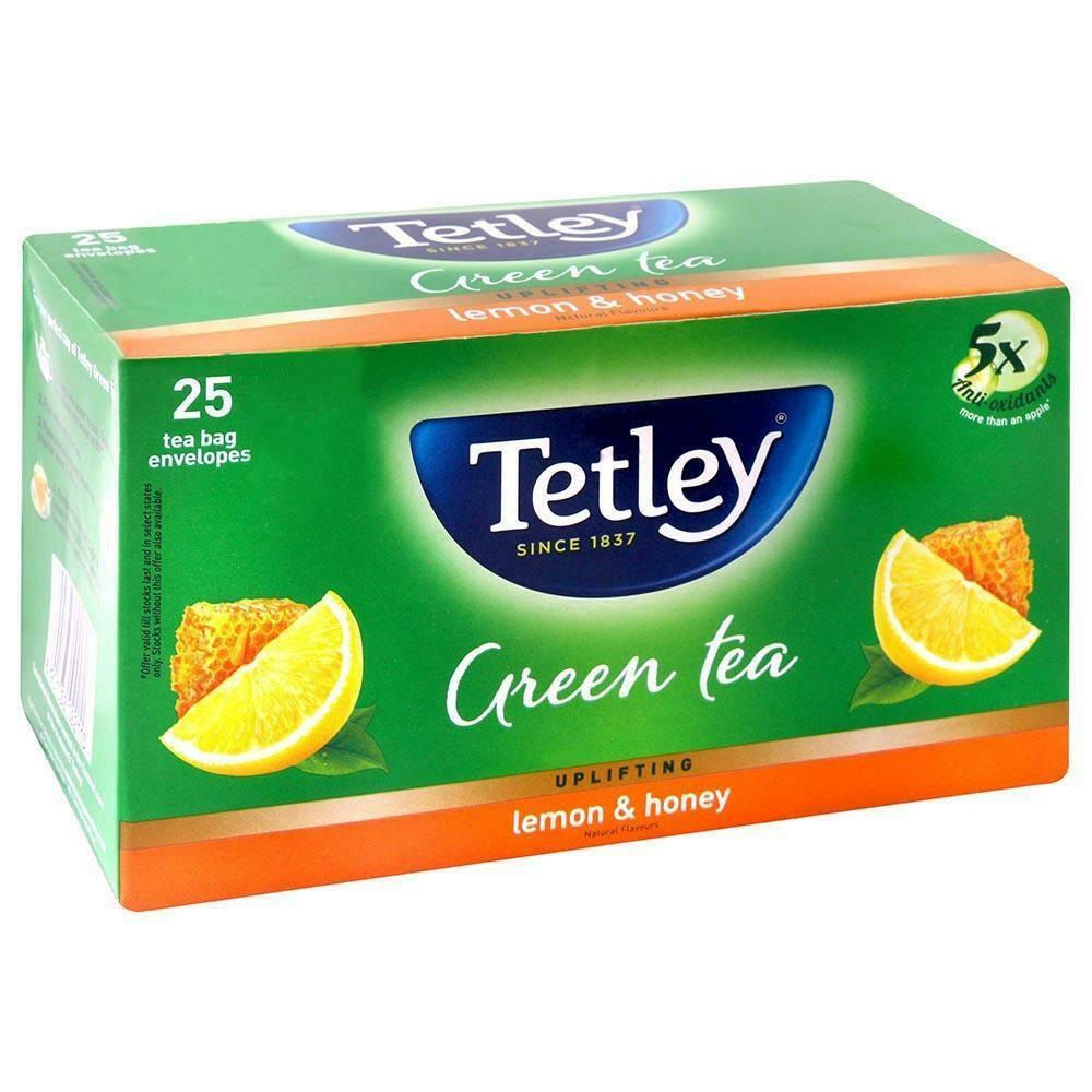 Tetley Lemon & Honey Green Tea Bags 25 Pcs – view 6