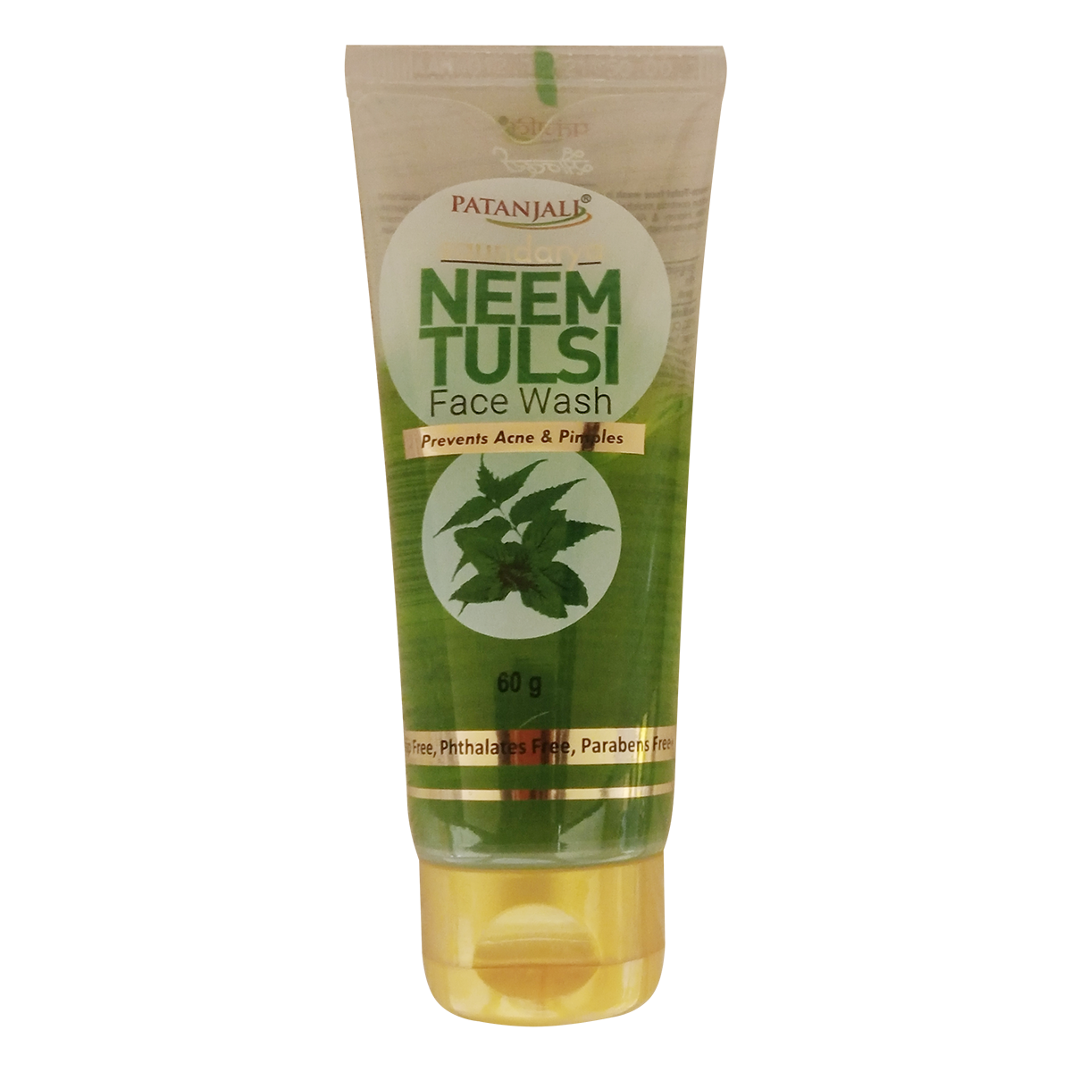 Patanjali neem tulsi face wash tube for daily cleansing