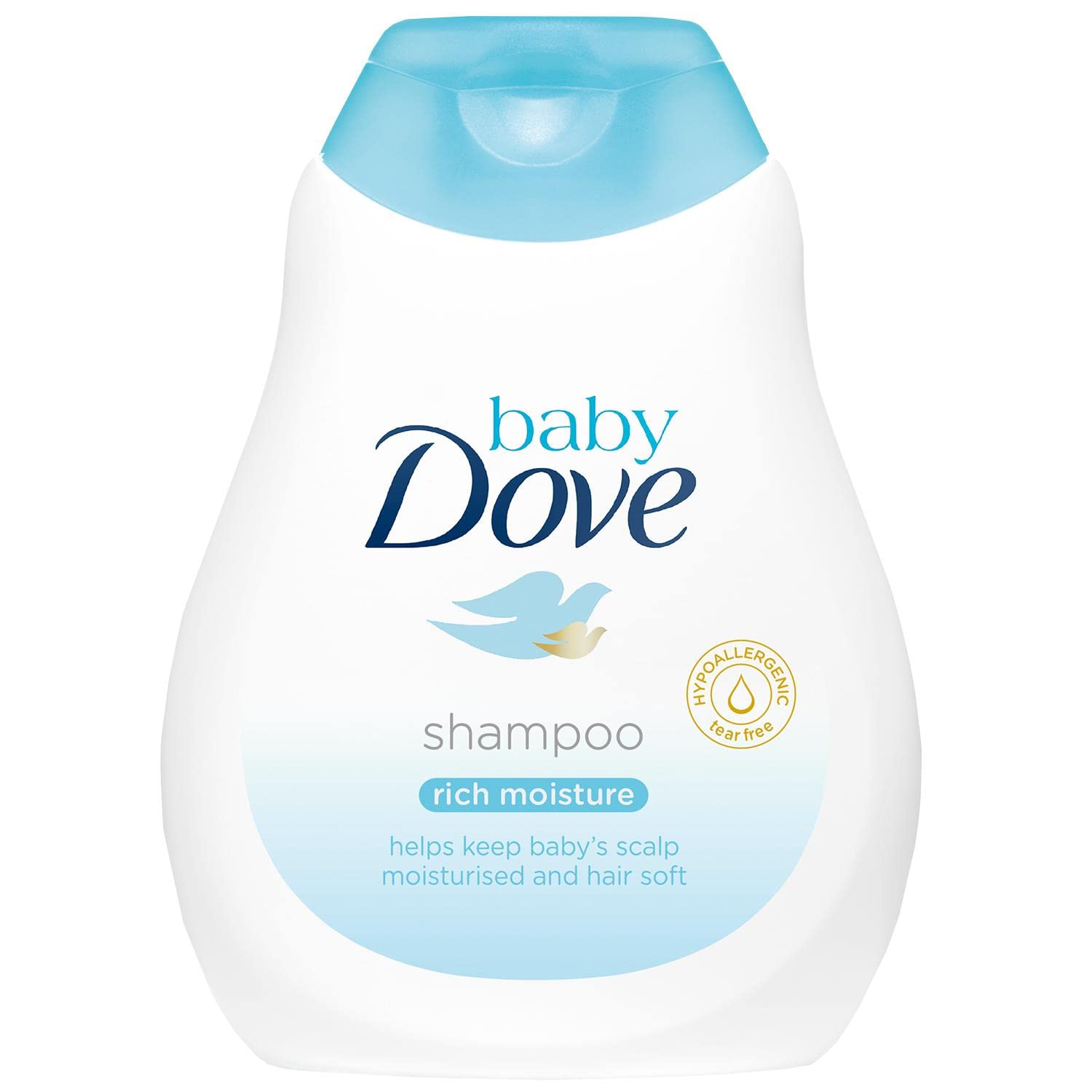 Baby Dove no tears baby shampoo 400 ml bottle pack shot