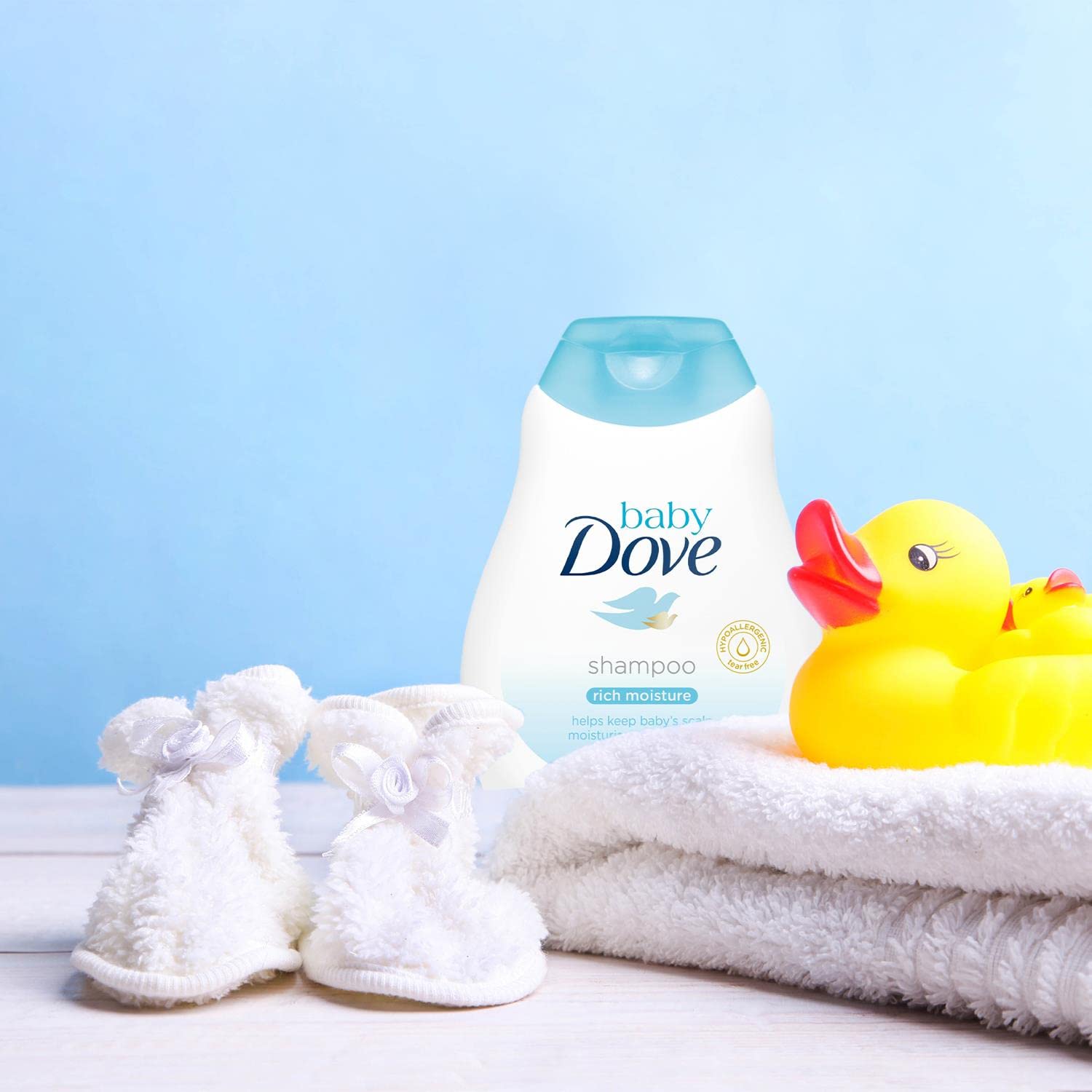 Baby Dove Shampoo 400 ml, Mild No Tears Rich Moisture Baby Shampoo for kids, Gentle Care for Baby's Soft Hair - No Sulphates No Paraben shampoo – view 3