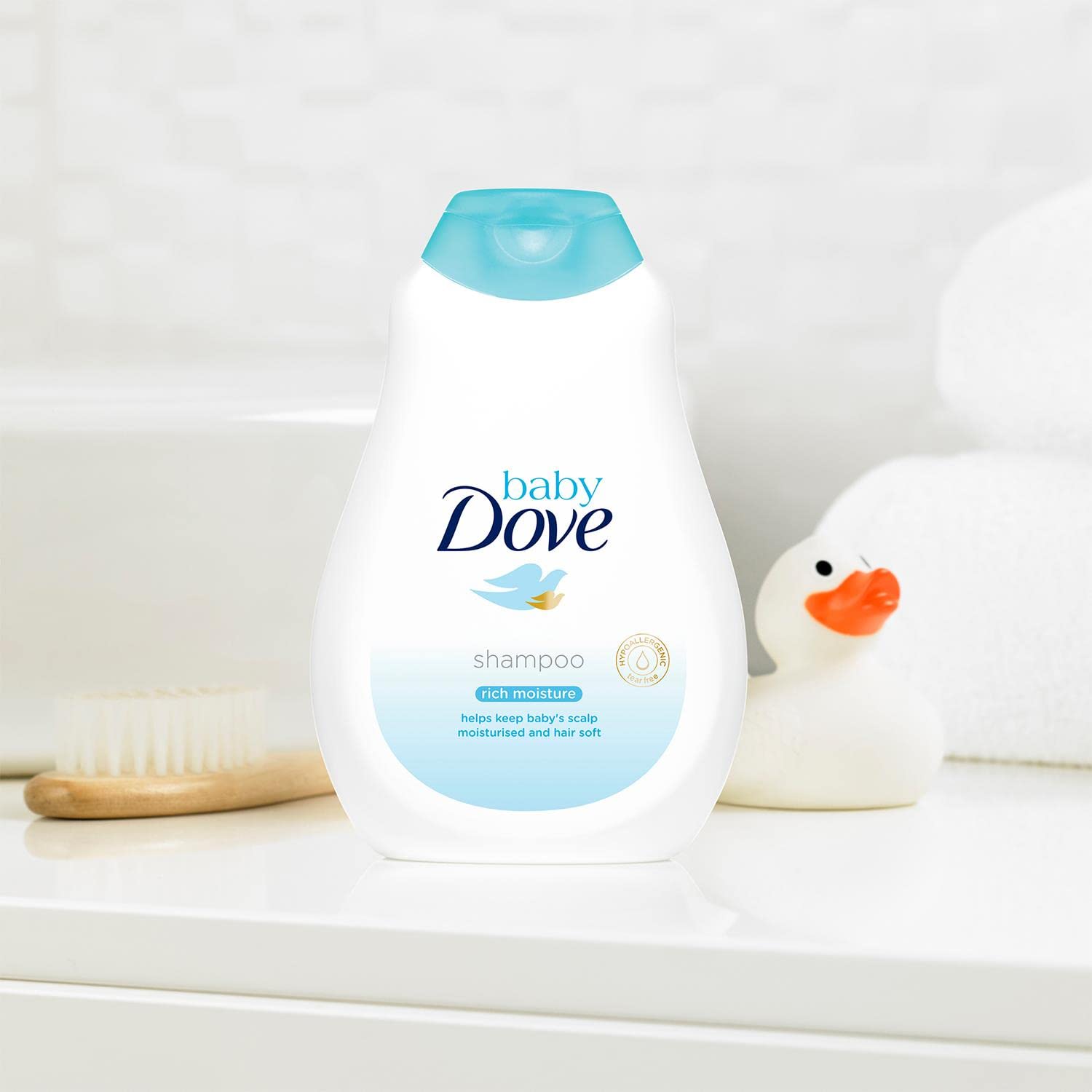Baby Dove Shampoo 400 ml, Mild No Tears Rich Moisture Baby Shampoo for kids, Gentle Care for Baby's Soft Hair - No Sulphates No Paraben shampoo – view 4