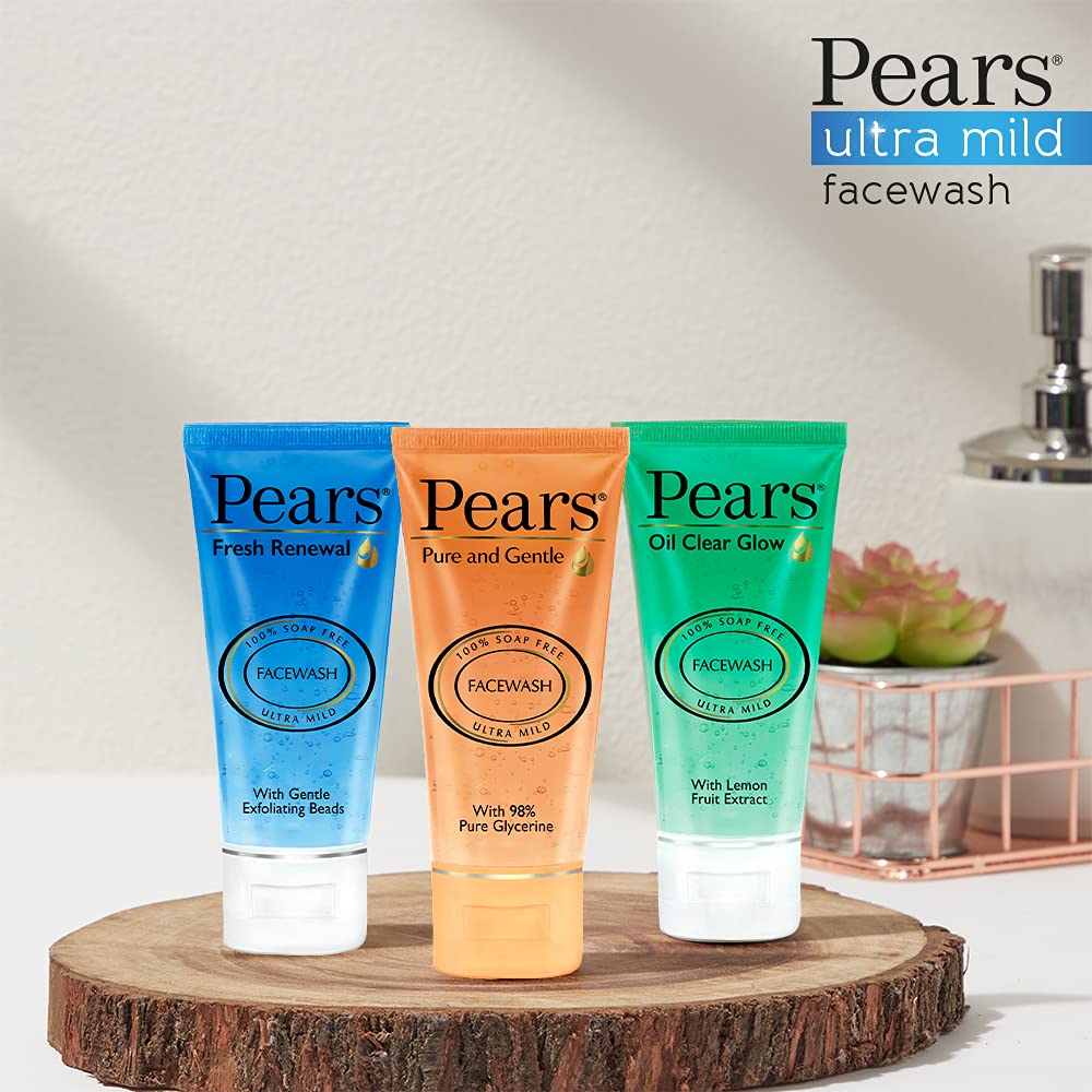Pears Fresh Renewal Gentle Ultra Mild Daily Cleansing Facewash, Ph Balanced, 100% Soap Free, With Exfoliating Beads, Cooling, 60g – view 6