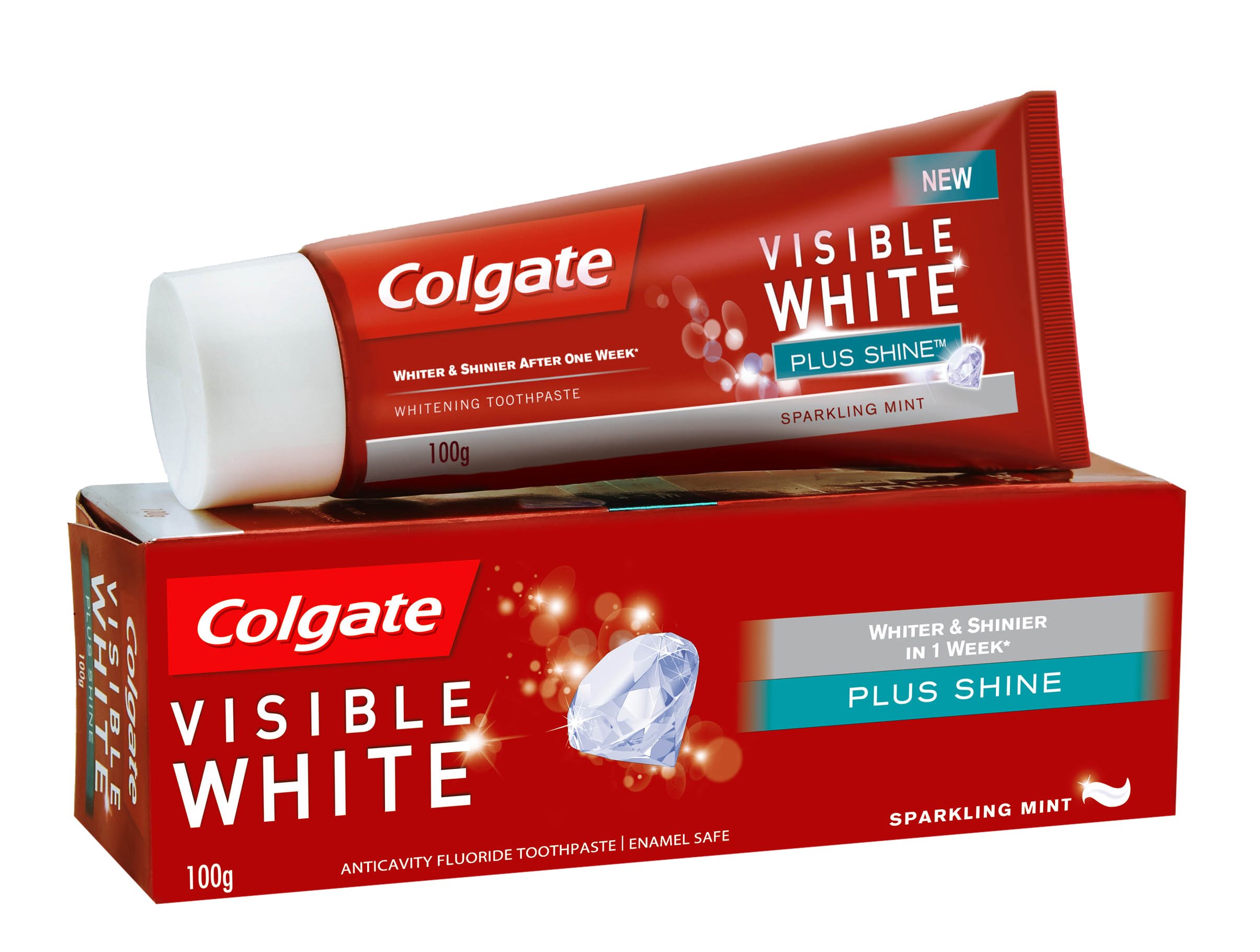 Colgate mint whitening toothpaste 100g tube for adults