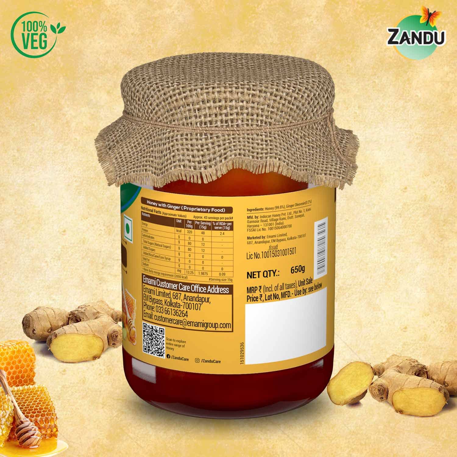 Zandu Pure Honey with Ginger: Specially Formulated to Meet Holistic Wellness Needs – view 7