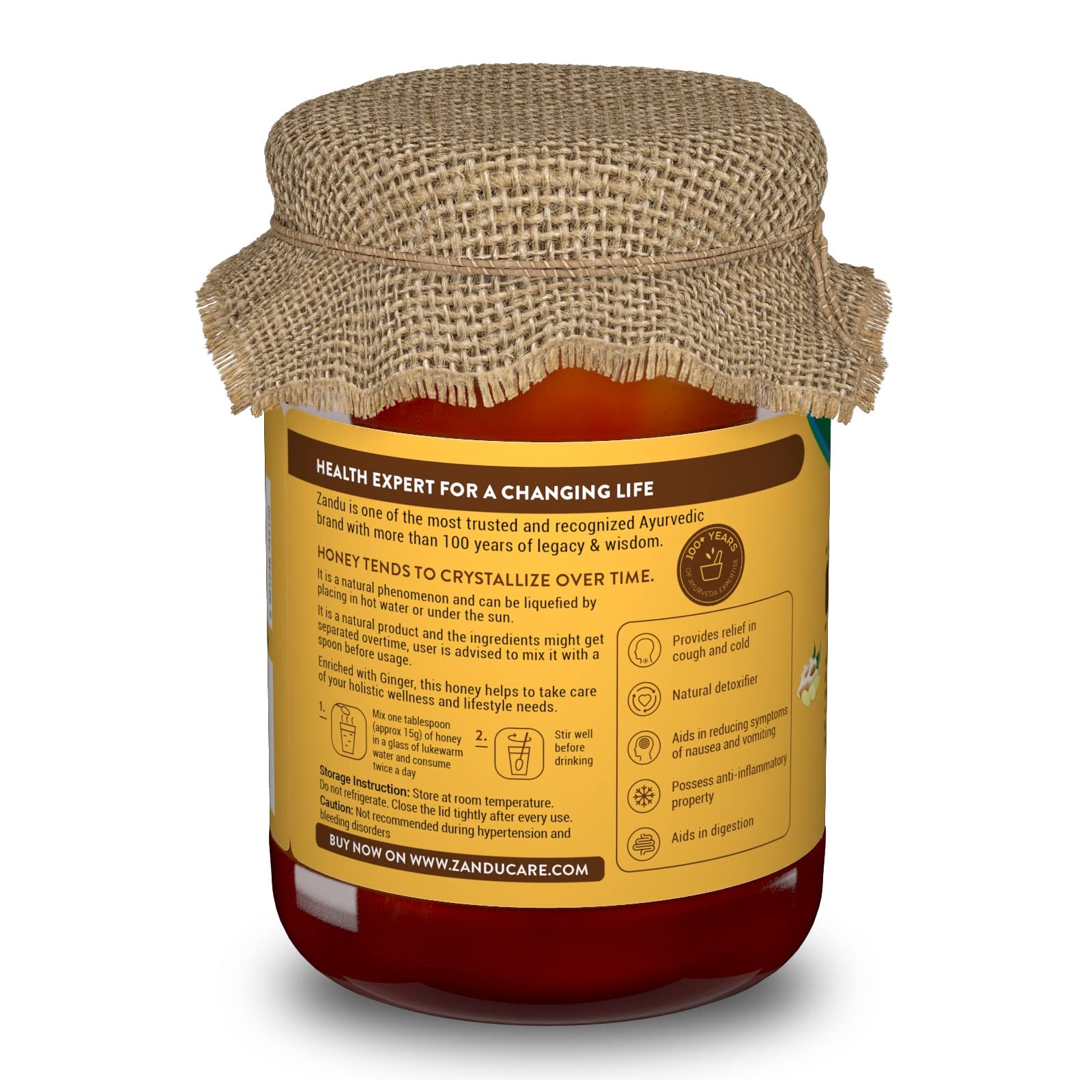 Zandu Pure Honey with Ginger: Specially Formulated to Meet Holistic Wellness Needs – view 8