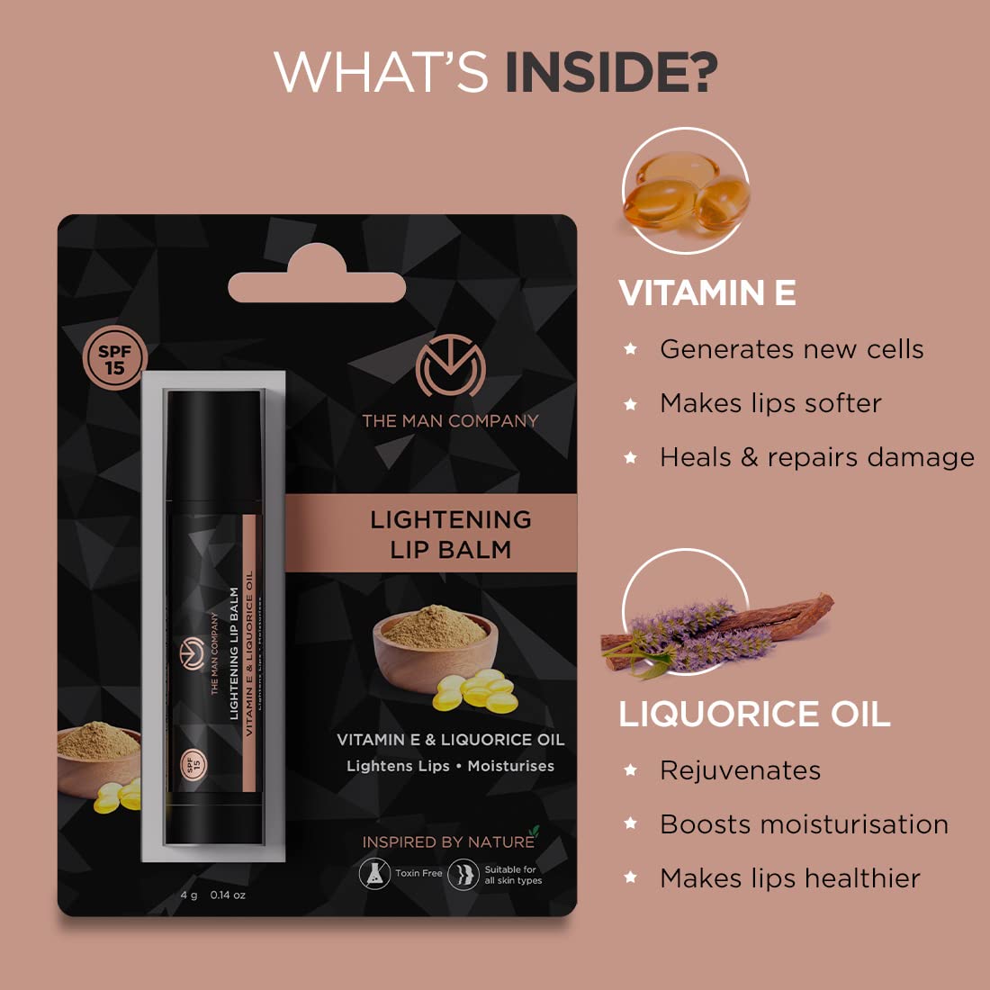 The Man Company Lip Balm for Dry, Chapped and Dark Lips - 4gm – view 2