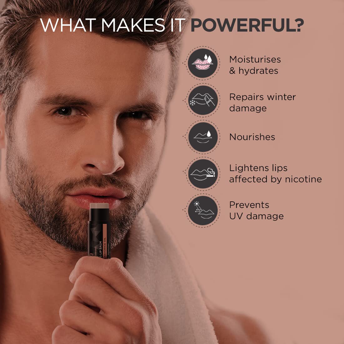 The Man Company Lip Balm for Dry, Chapped and Dark Lips - 4gm – view 3