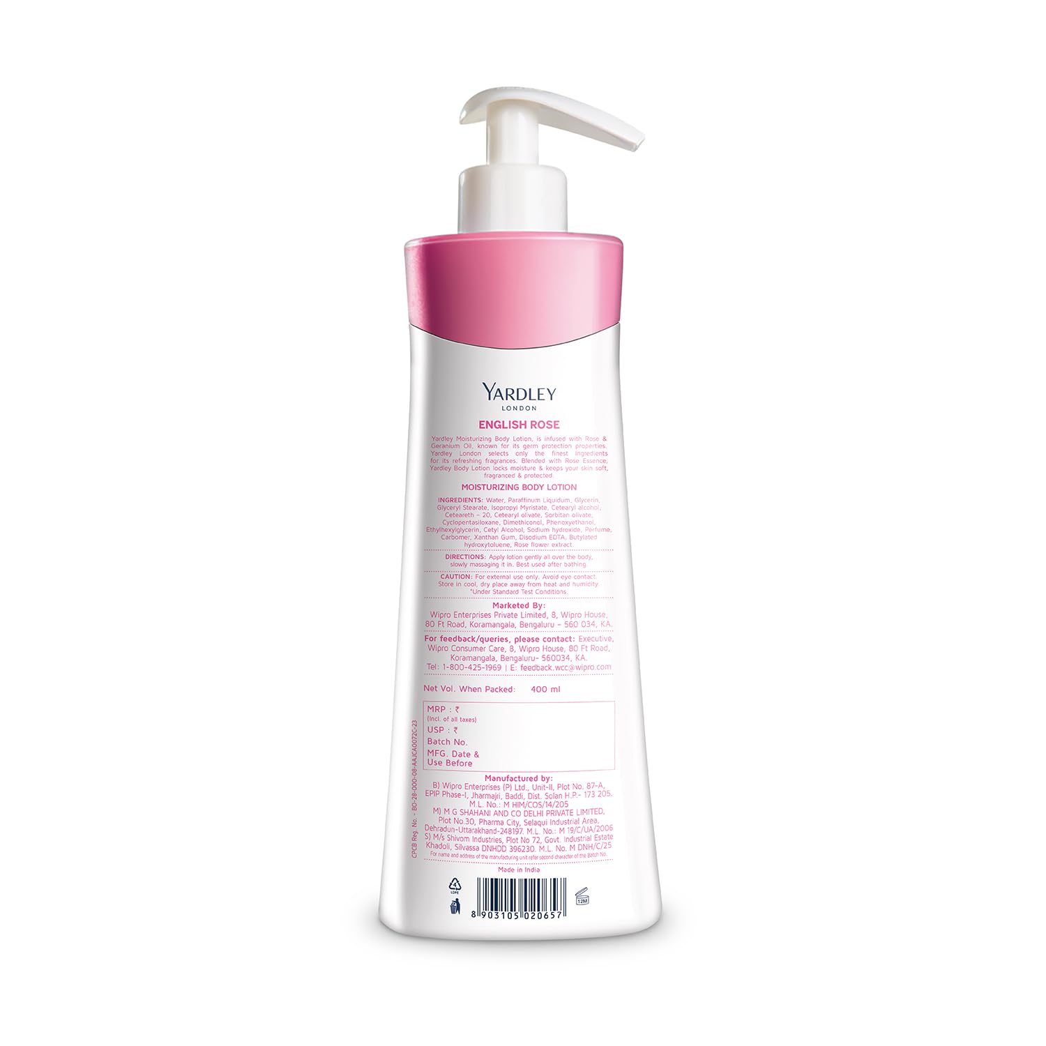 Yardley London English Rose Moisturizing Body Lotion With Germ Shield – view 3