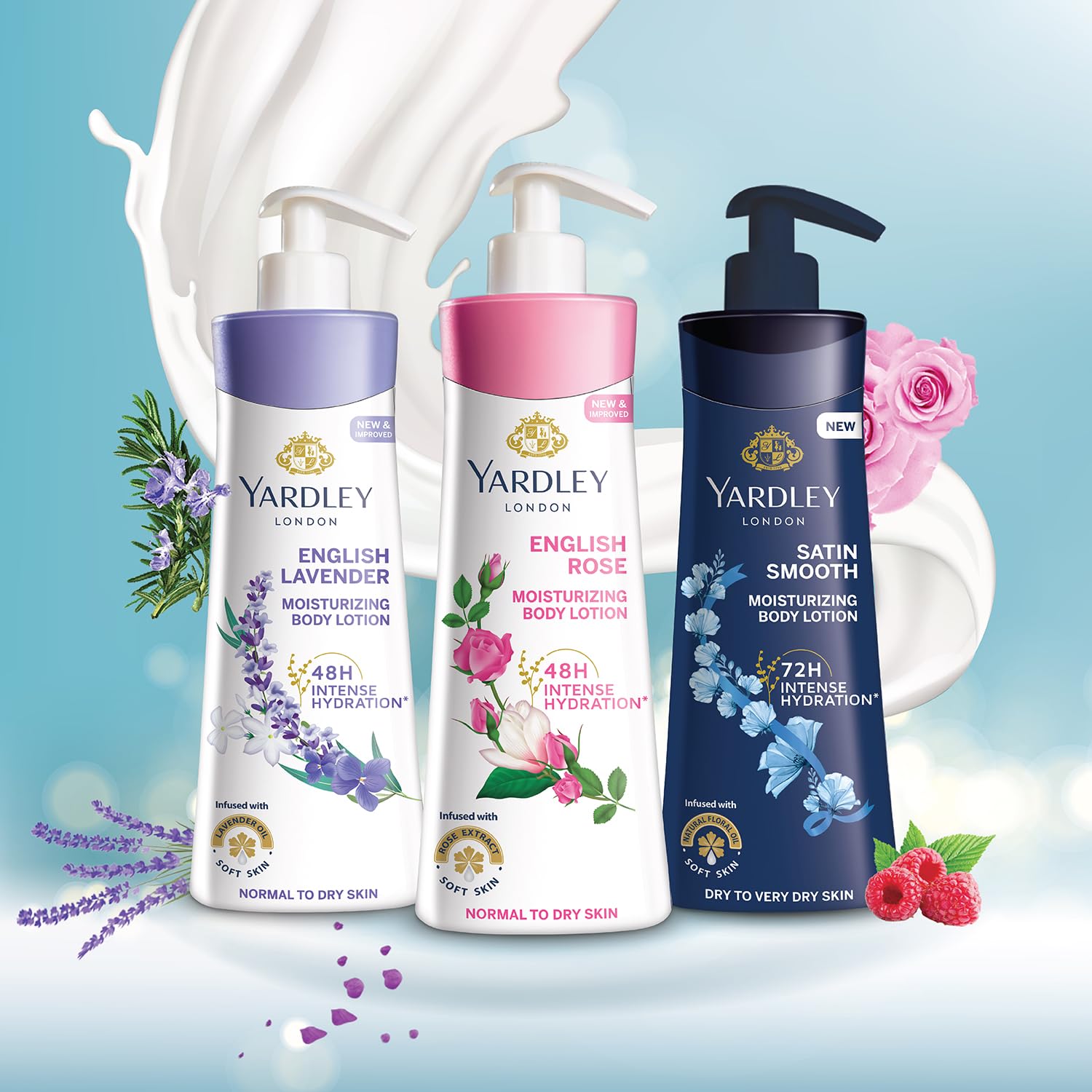Yardley London English Rose Moisturizing Body Lotion With Germ Shield – view 8
