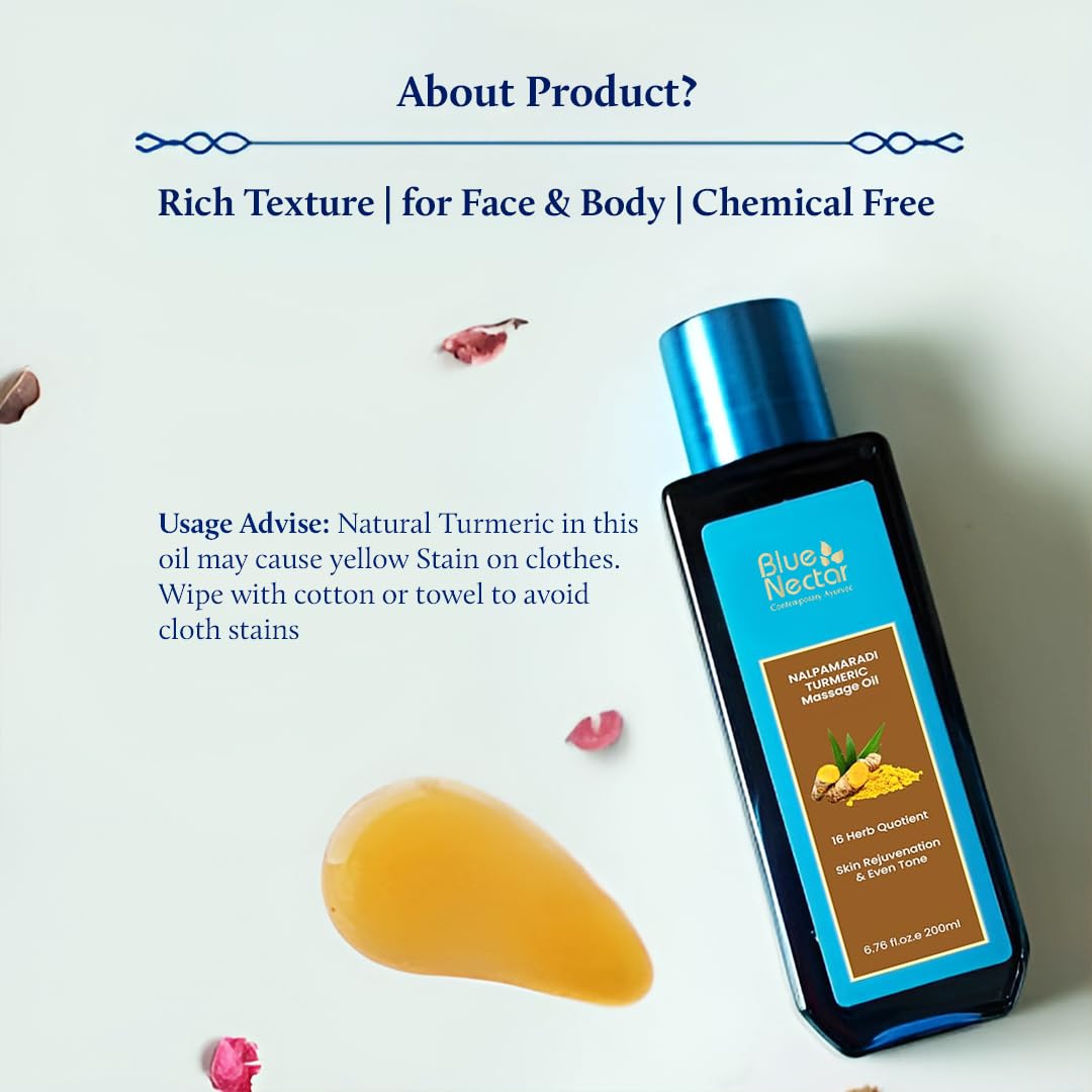 Blue Nectar Nalpamaradi Thailam Skin Brightening Treatment Oil – view 7
