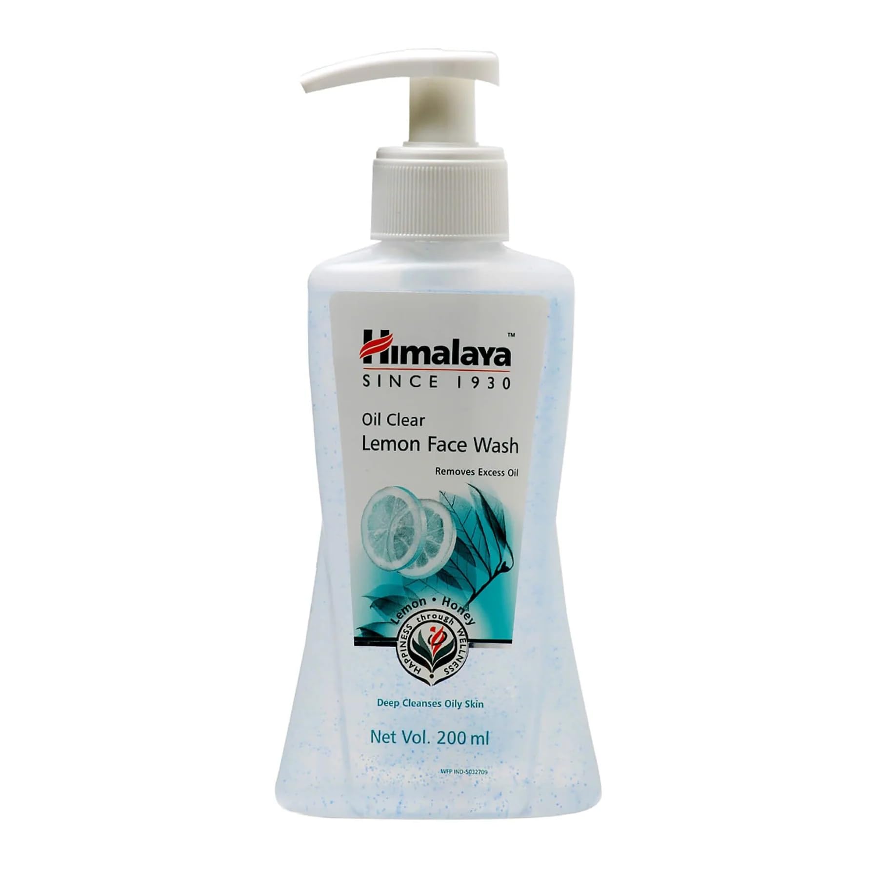 Front-facing Himalaya lemon face wash bottle for oily skin
