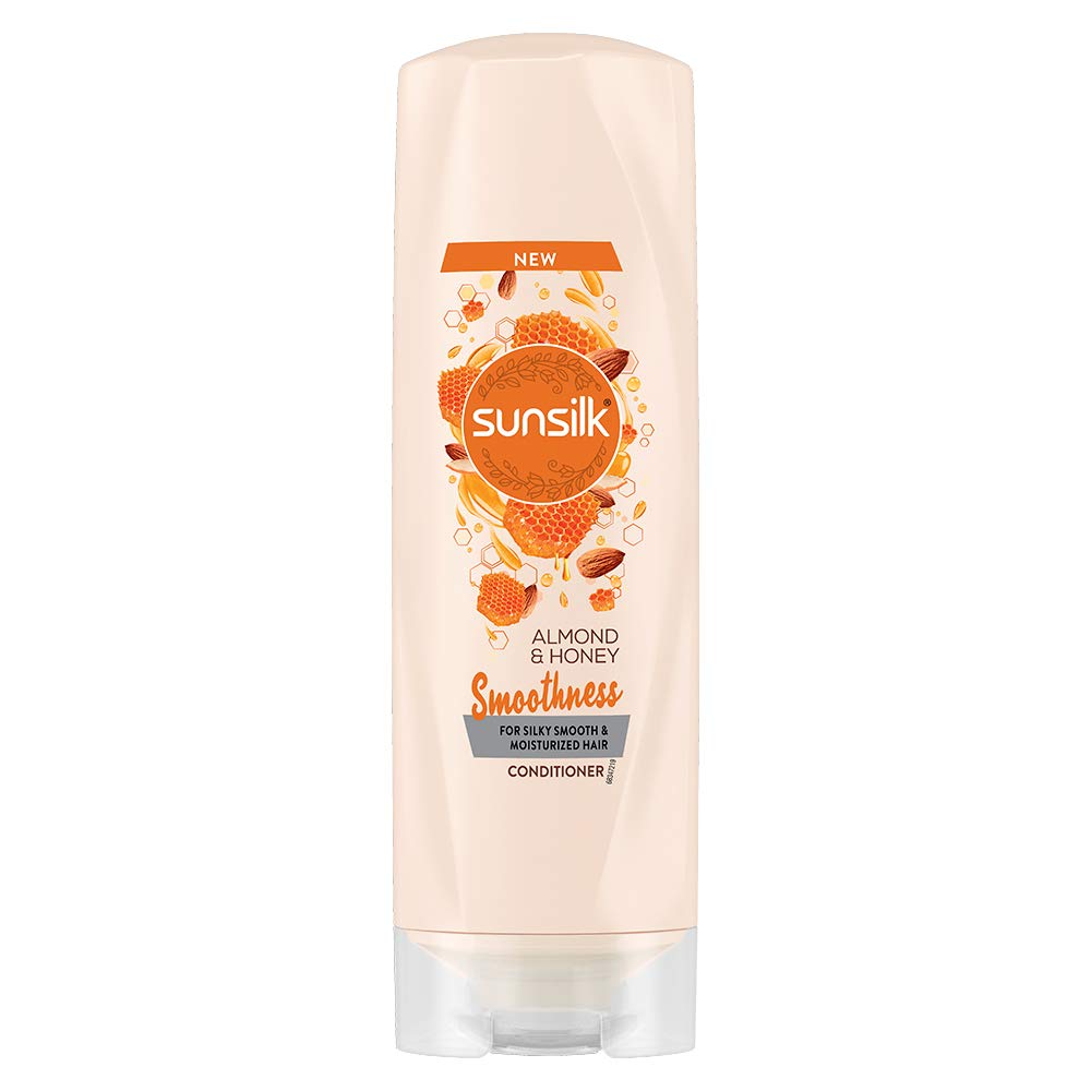 Front view of Sunsilk Almond & Honey Conditioner 180 ml bottle
