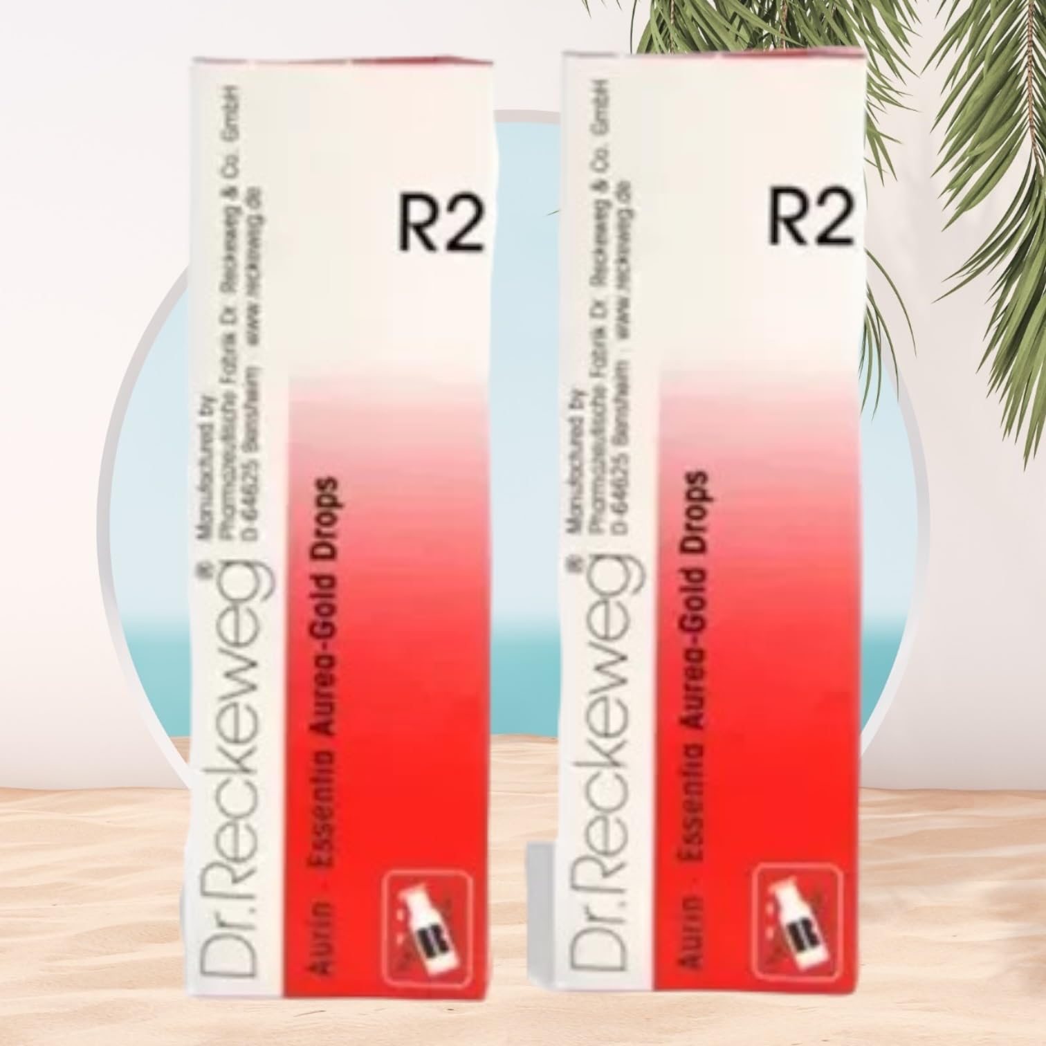 Pack of two 22 ml Dr Reckeweg R2 Aurin bottles