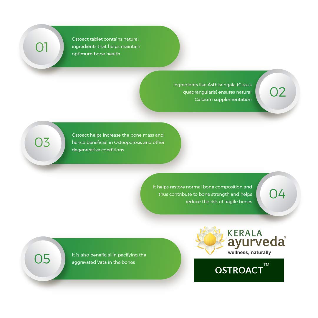 Kerala Ayurveda Ostoact Tablet - 100 Tablets – view 5