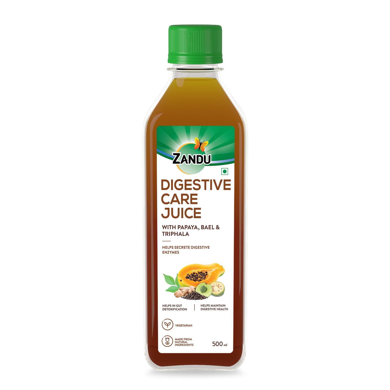 Zandu Ayurvedic digestive care juice bottle for gut health support