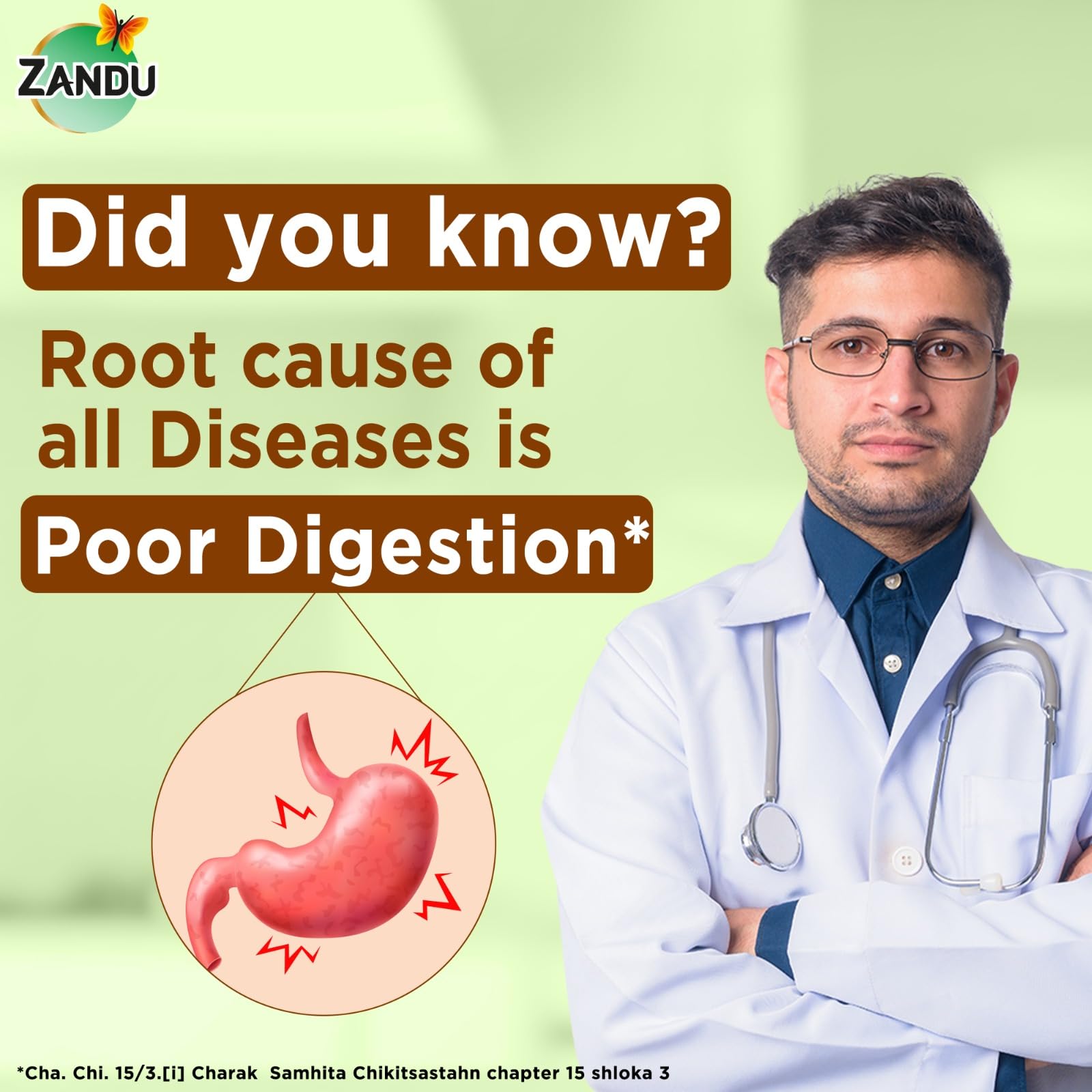Zandu Digestive Care Juice, 500 ml, Enriched with Papaya, Triphala & Bael to improve Gut Health, Relieves Gas, Boosts Appetite, Scientifically Tested – view 2