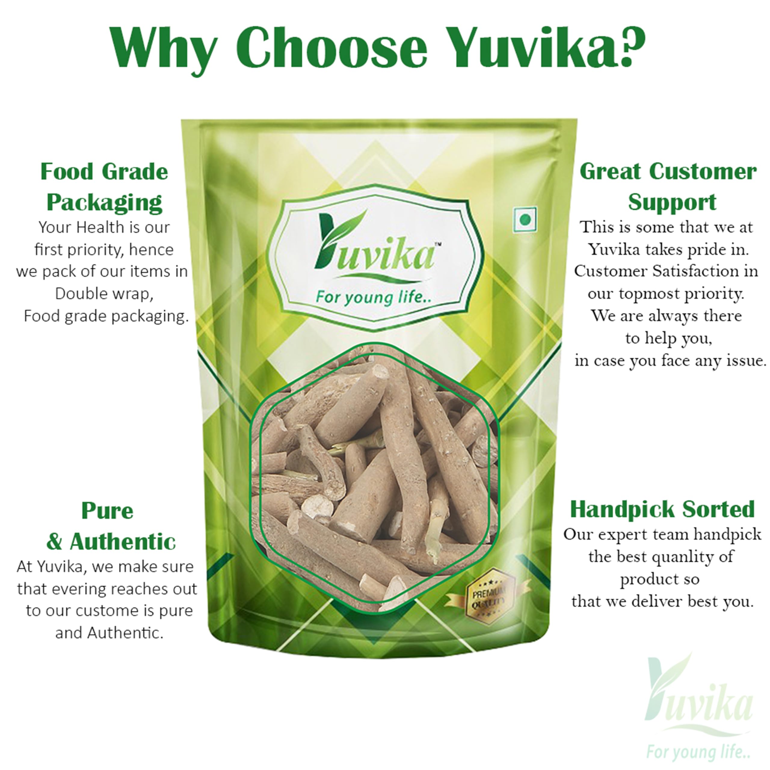 Yuvika Ashwagandha - Asgandh - Withania Somnifera 200 Grams – view 3