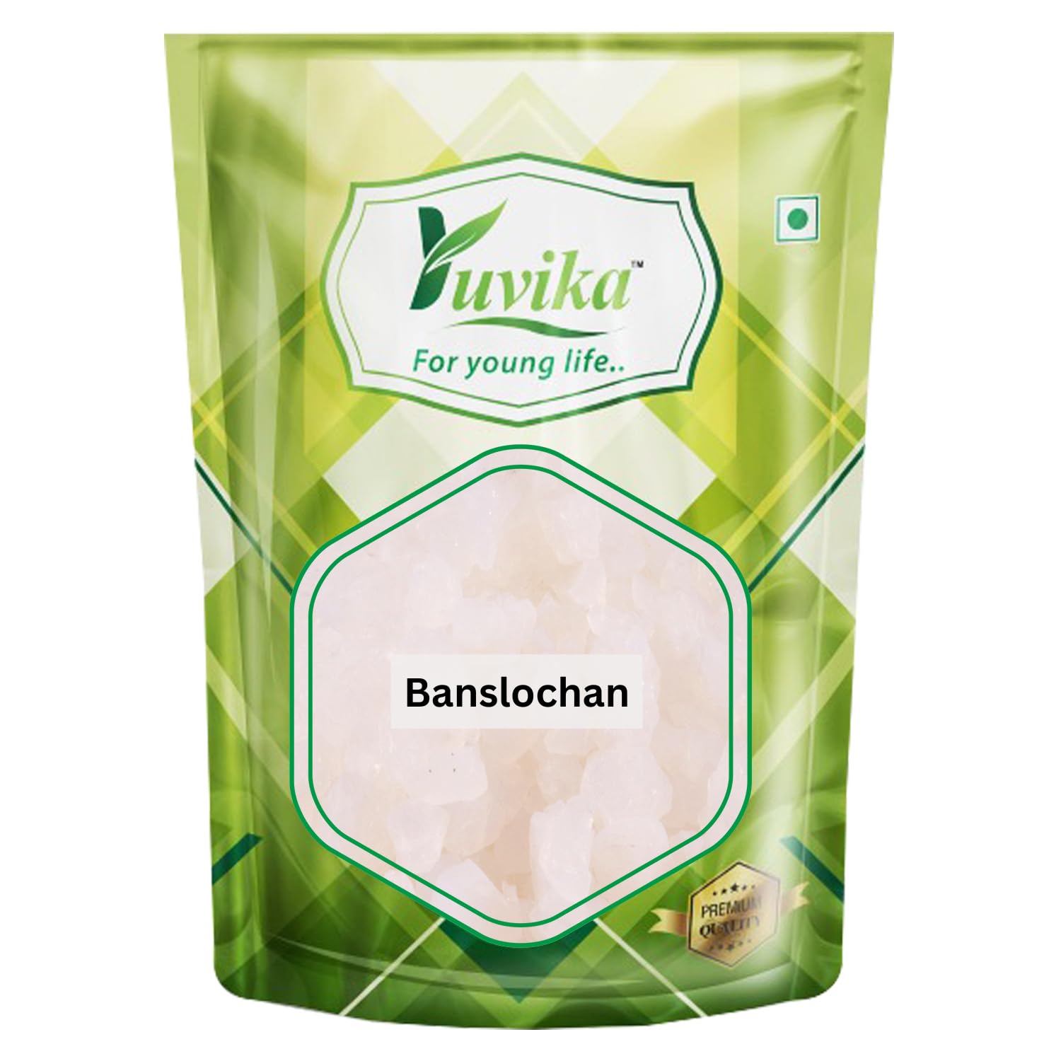 Yuvika Banslochan crystals 400 g pack in front view