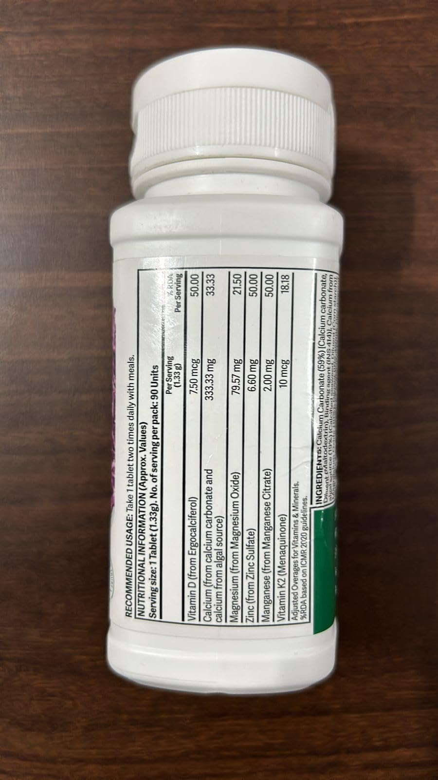Amway Nutrilite Cal Mag D K2 90 Tabs – view 4