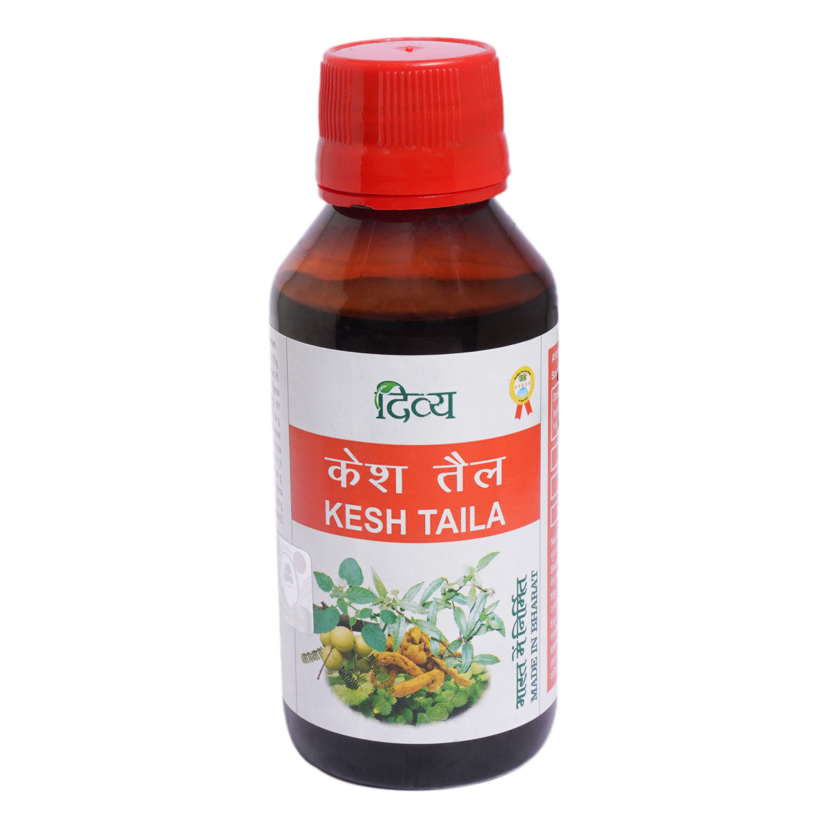 Compact 100 ml bottle of Patanjali Divya Kesh Oil