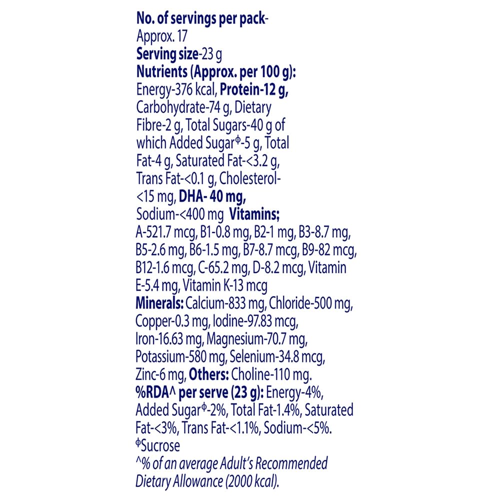 Junior Horlicks Health & Nutrition Drink Vanilla, 400g Refill, Children's health drink for overall growth – view 6