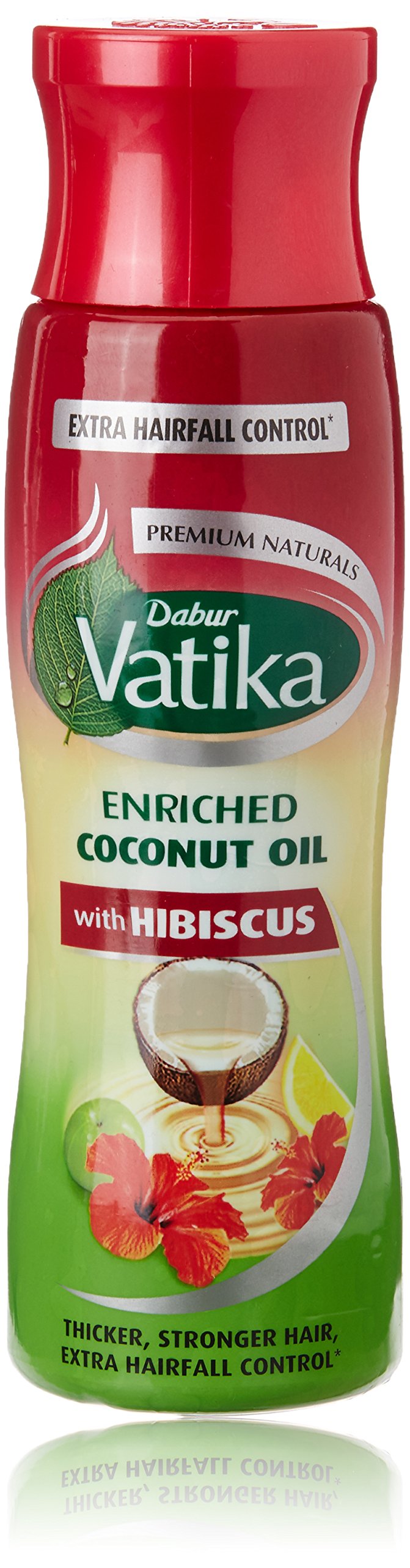 Dabur Vatika Enriched Coconut Hair Oil with Hibiscus - 300ml | For Thicker, Stronger Hair | Extra Hairfall Control | Keeps Hair Nourished & Beautiful