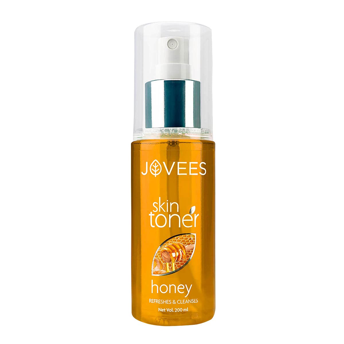 Jovees honey face toner bottle with rose-scented liquid formula