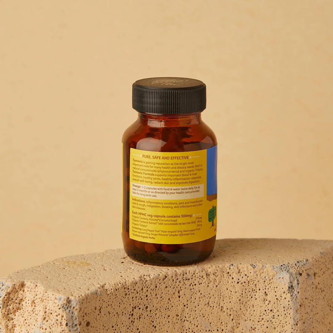 ORGANIC INDIA Turmeric Formula 60 Veg Capsules – view 3