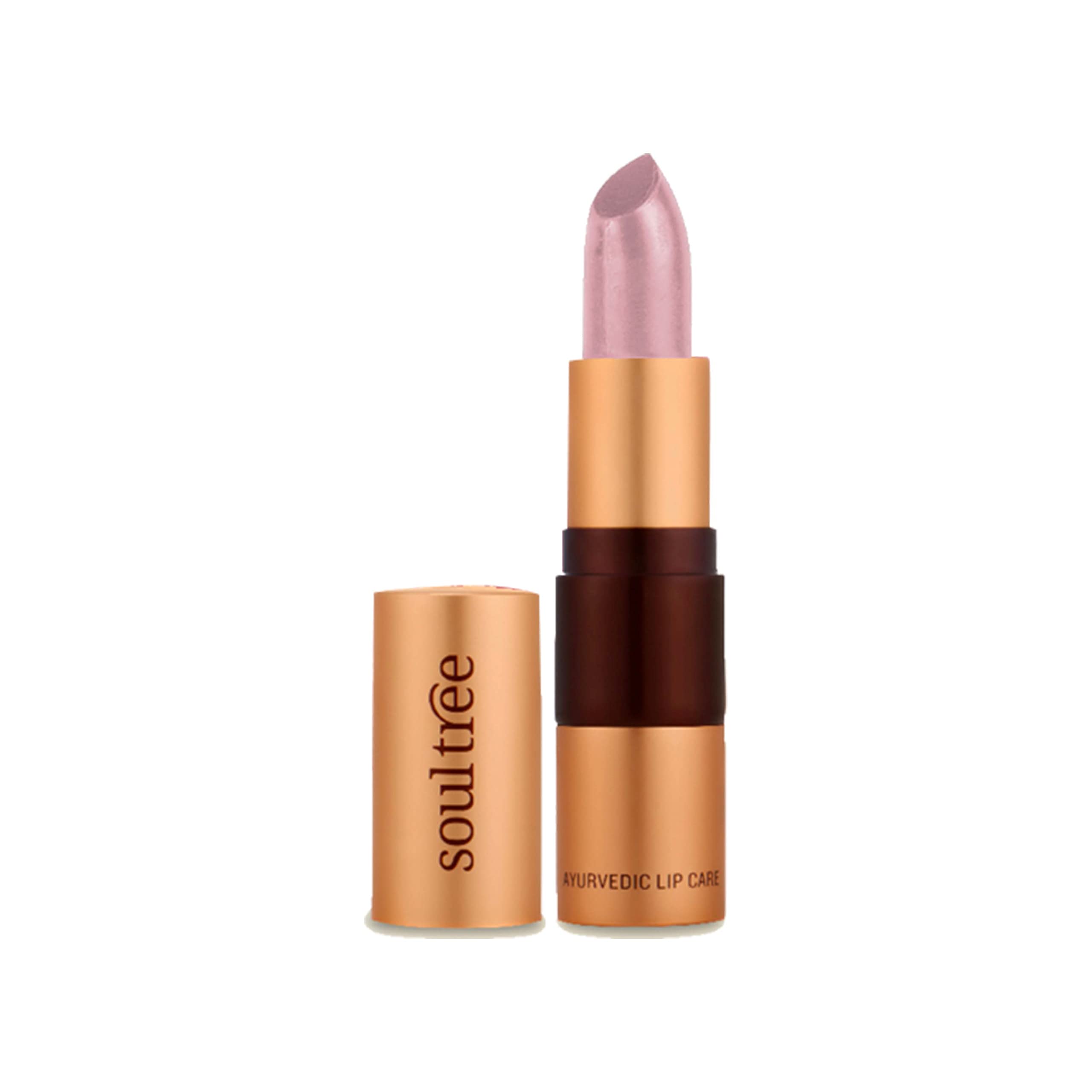 SoulTree Nude Pink 500 cream lipstick tube and shade view