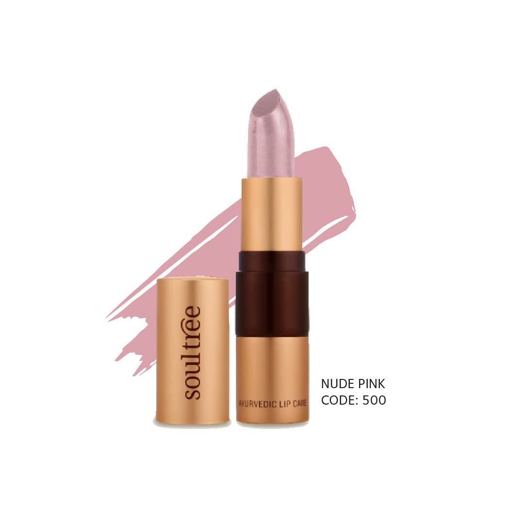 SoulTree Ayurvedic Lipstick - Nude Pink 500, 4gm – view 2