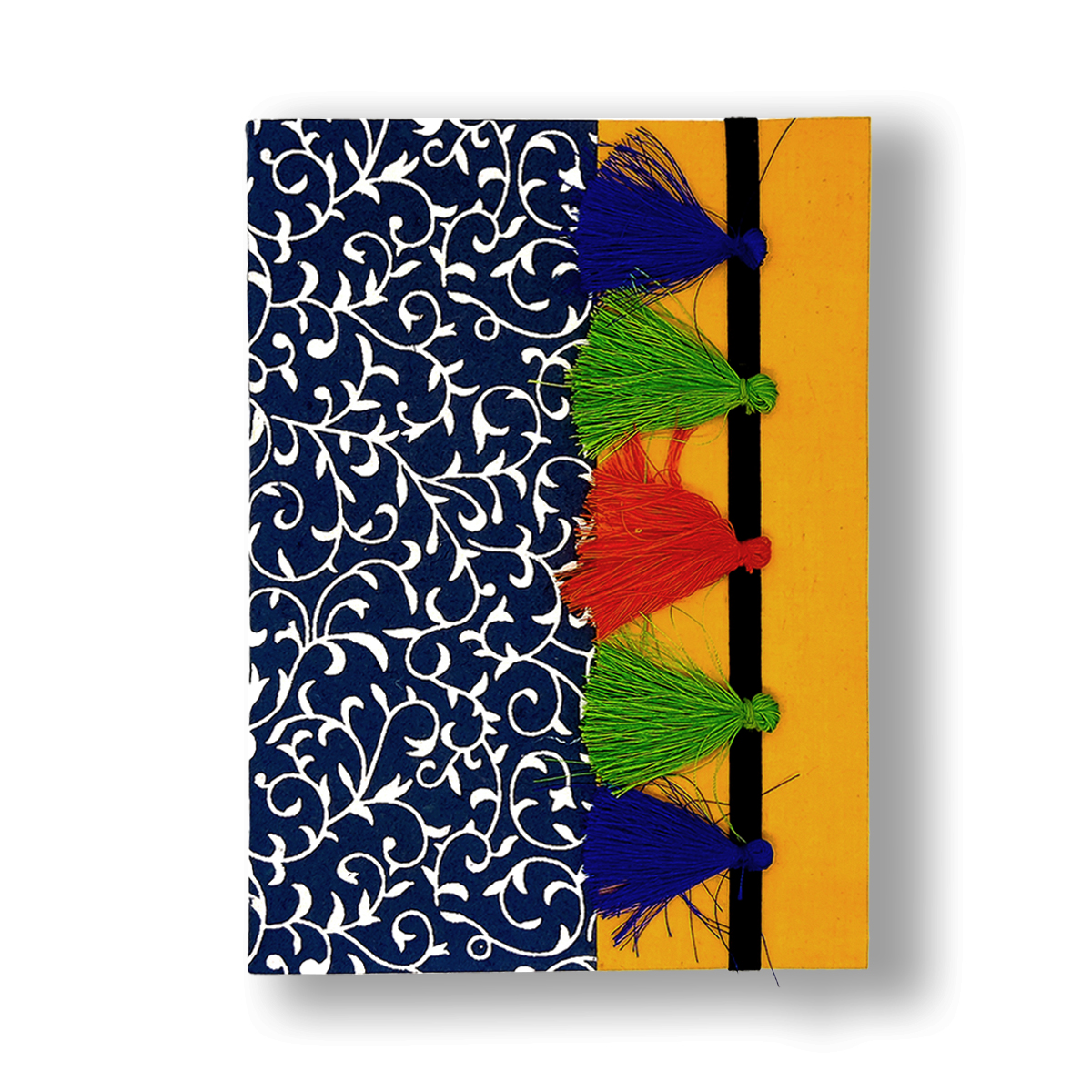 NeuOrigin Handmade Paper Eco-Friendly Notebooks - Vibrant Colors, Tassel and Bookmark Included - Handcrafted in India – view 1