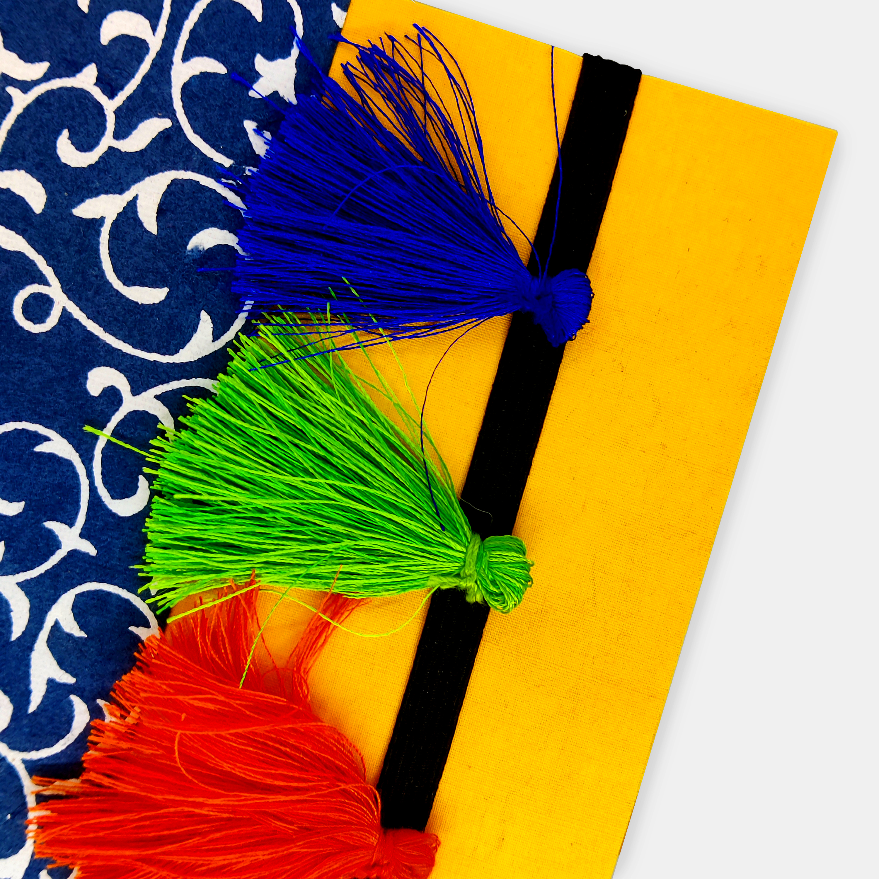 NeuOrigin Handmade Paper Eco-Friendly Notebooks - Vibrant Colors, Tassel and Bookmark Included - Handcrafted in India – view 8