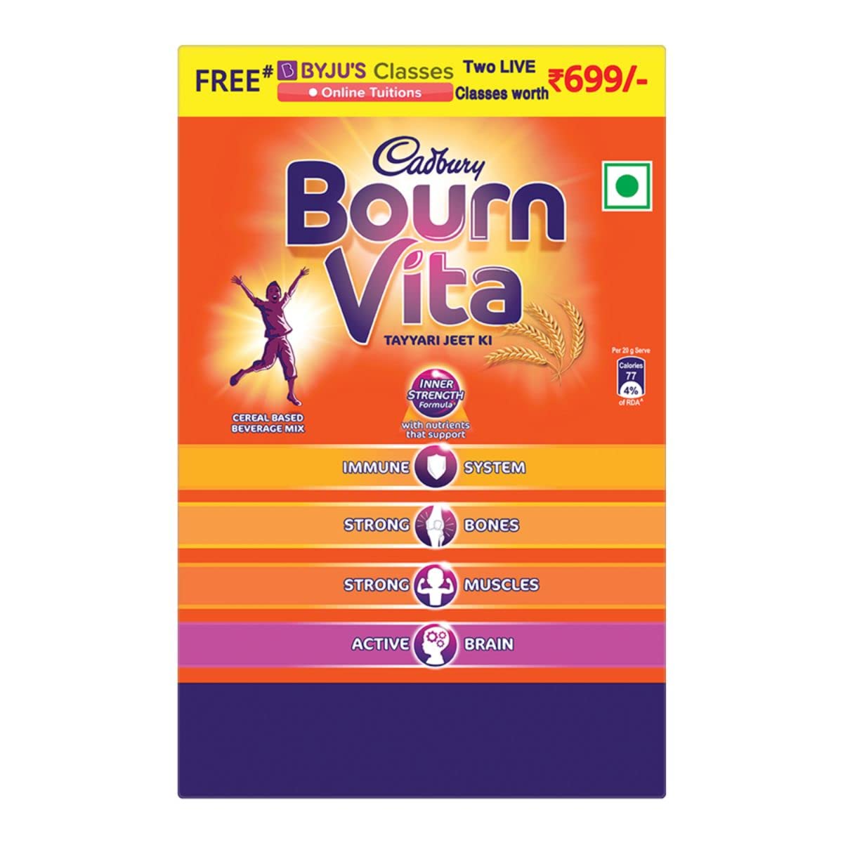 Cadbury Bournvita Chocolate Nutrition Drink, 2 kg – view 3