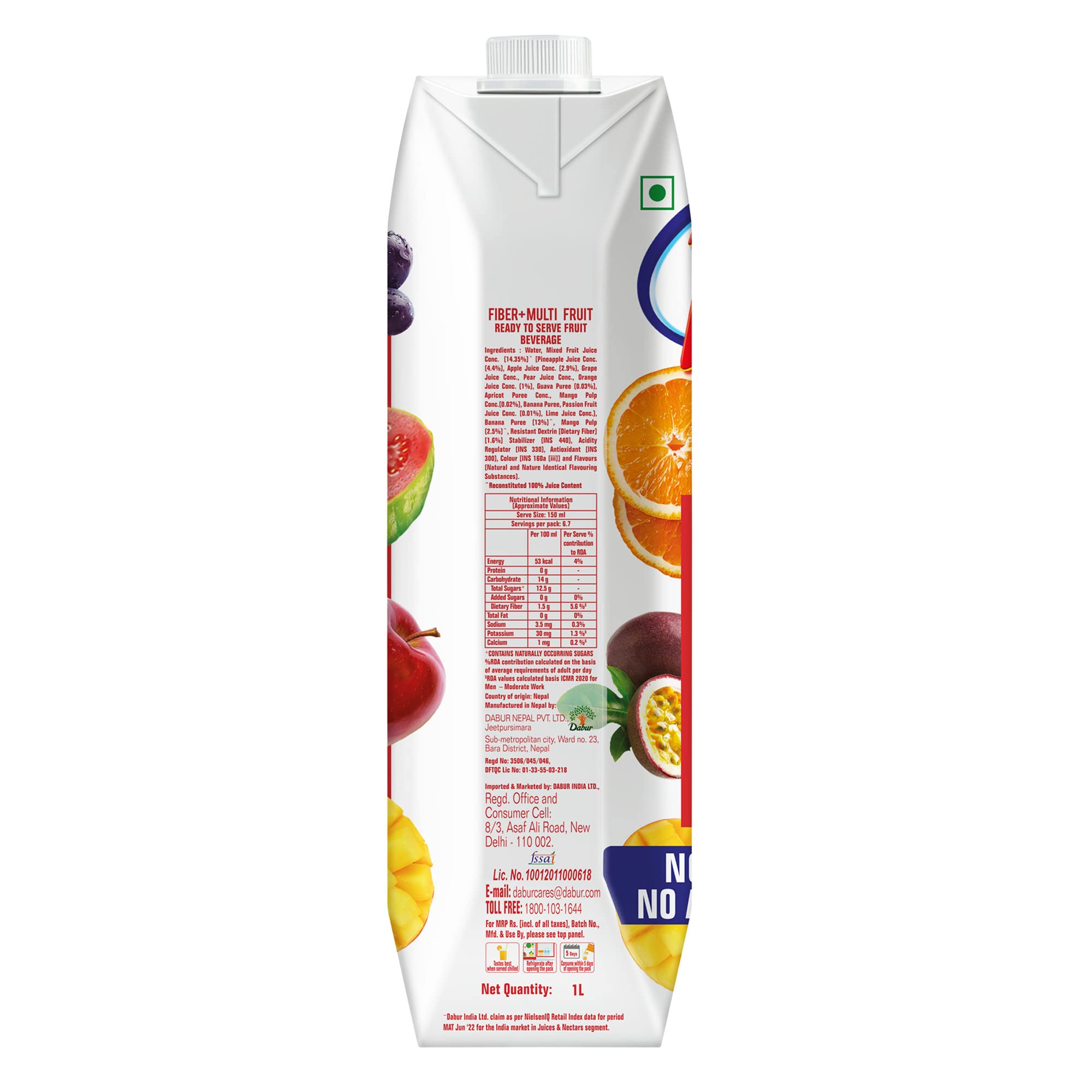 Real Activ Fiber Multi Fruit 1L – view 6