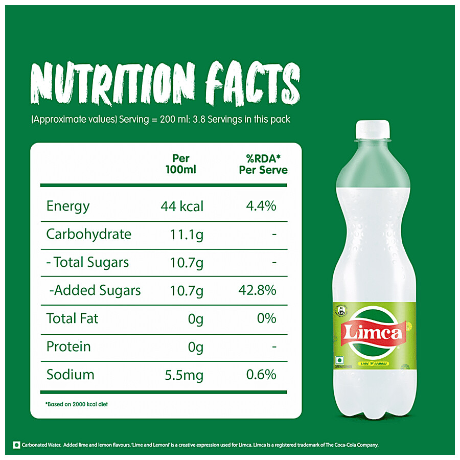 Limca Soft Drink - Lime & Lemon Flavoured 750 ml – view 3