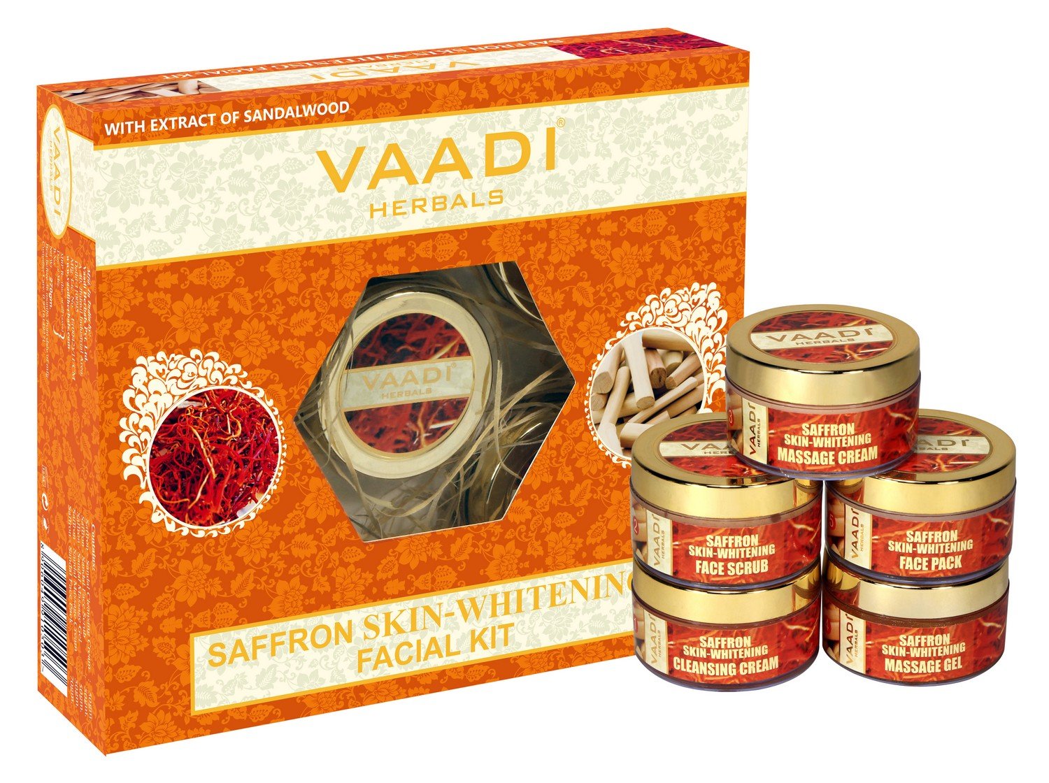 Vaadi Herbals 270 g saffron facial kit front pack