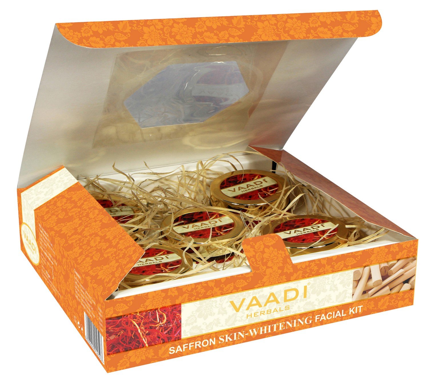 Vaadi Herbals Saffron Skin Whitening Facial Kit with Sandalwood Extract, 270g – view 4