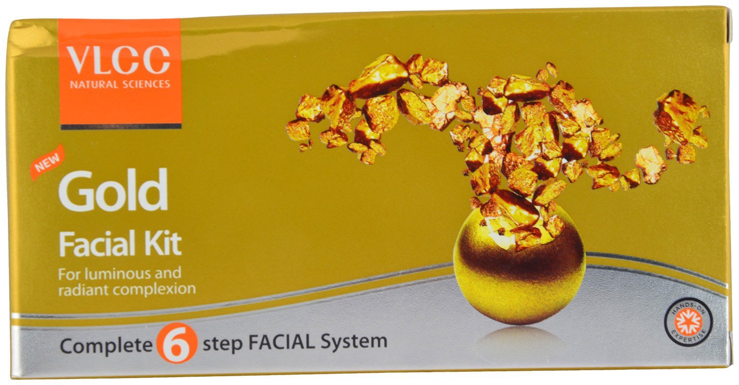 VLCC facial kit gold bleach 60g box packaging