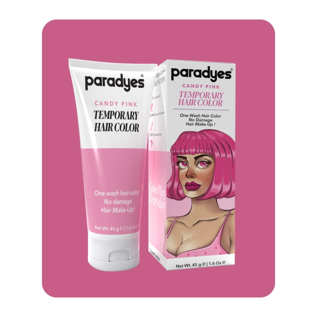 Paradyes Candy Pink Temporary Hair Color, 45 gms – view 1