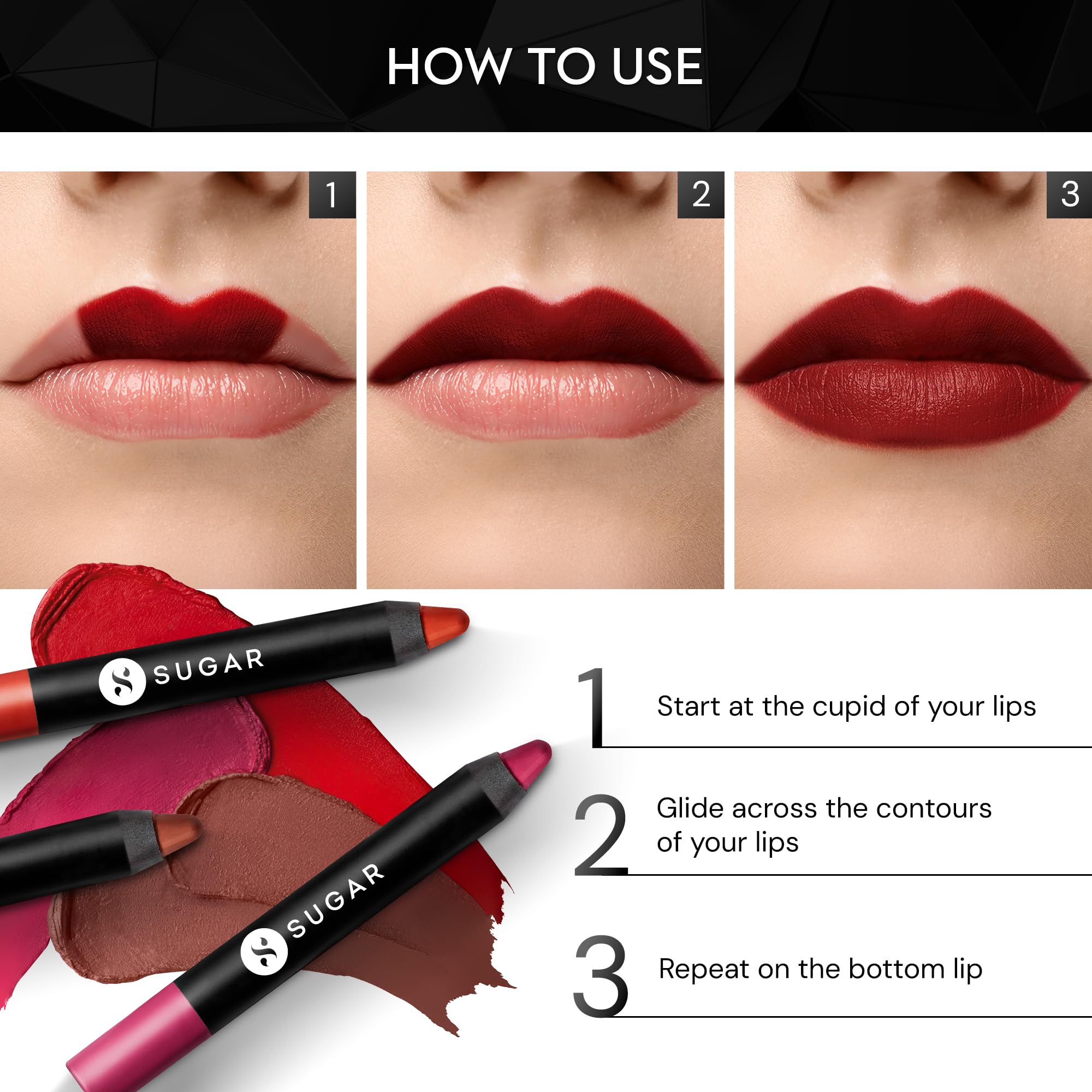 SUGAR Cosmetics Matte as Hell Crayon Lipsticks for Women – view 3