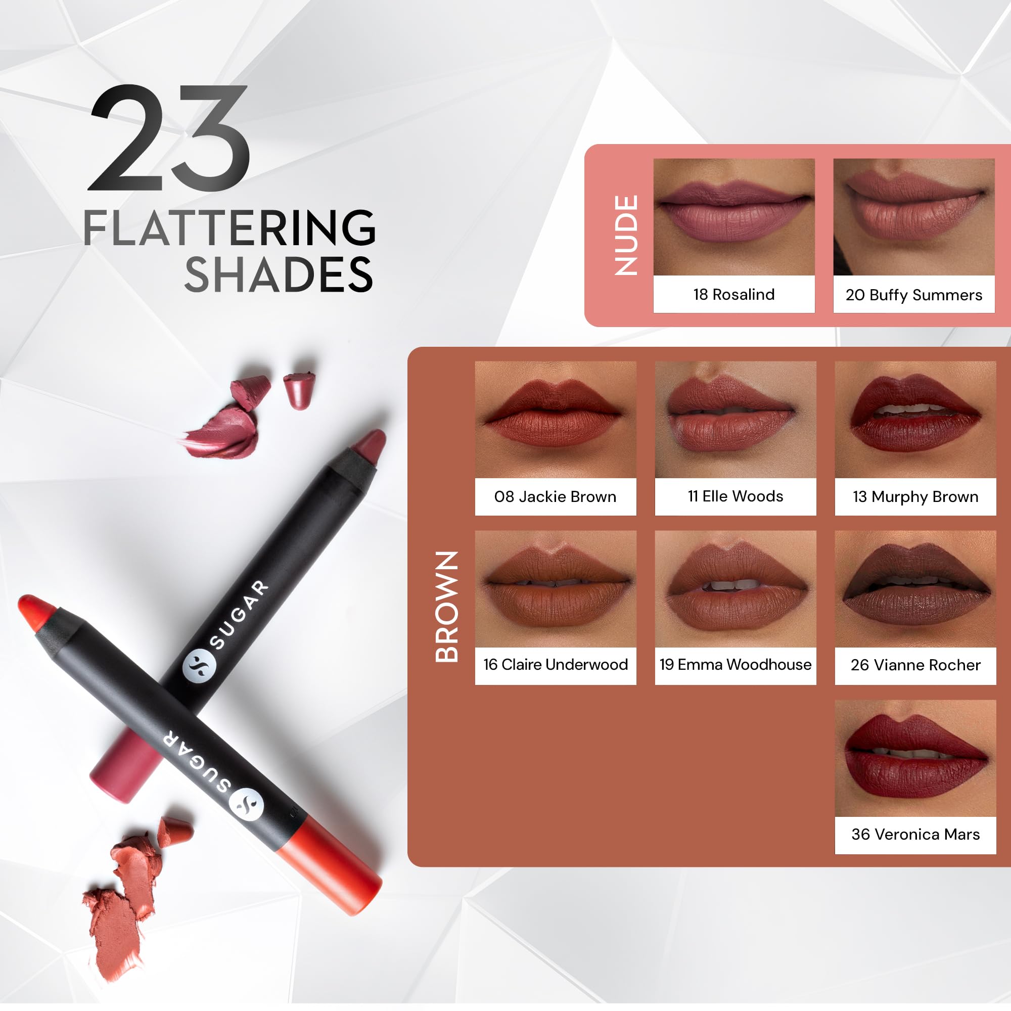 SUGAR Cosmetics Matte as Hell Crayon Lipsticks for Women – view 5