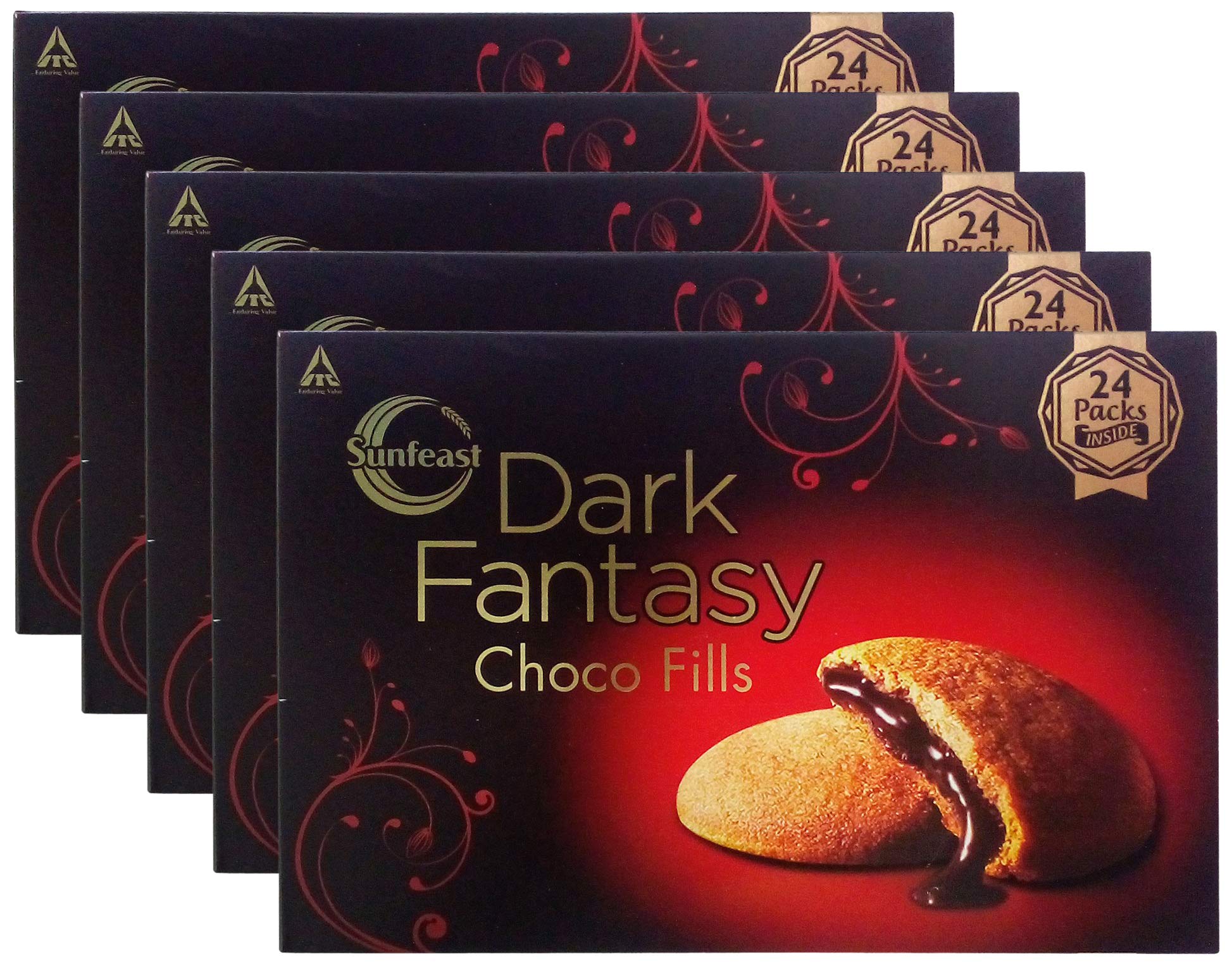 Sunfeast Dark Fantasy biscuits Choco Fills 300g pack of 5