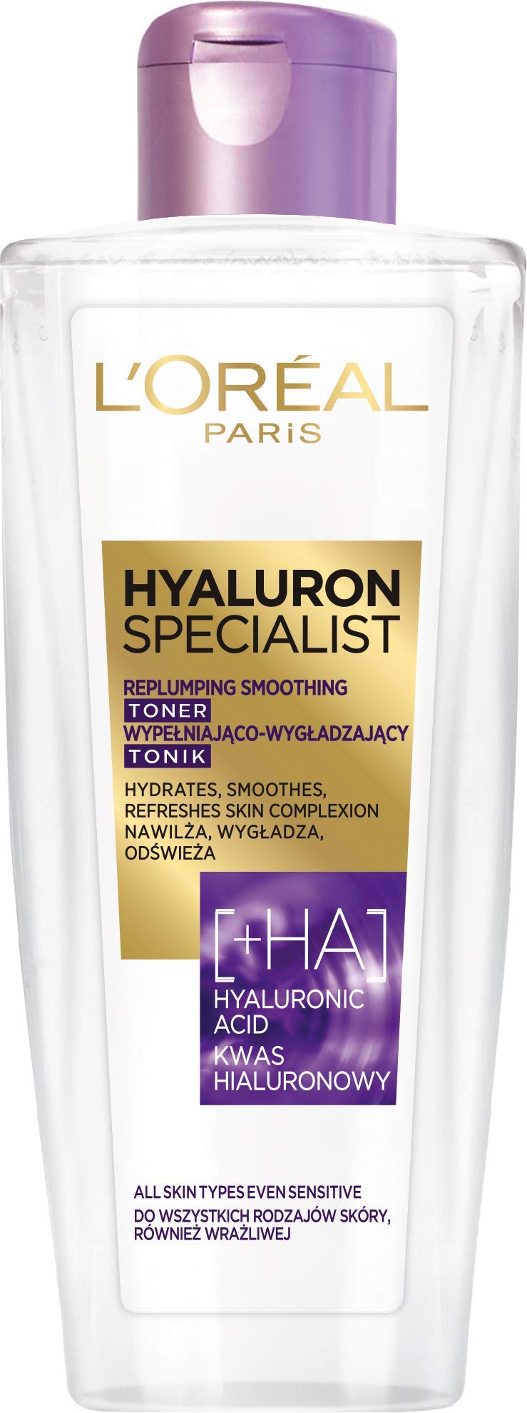 L'Oreal Paris Hyaluron Specialist 200 ml toner bottle front view