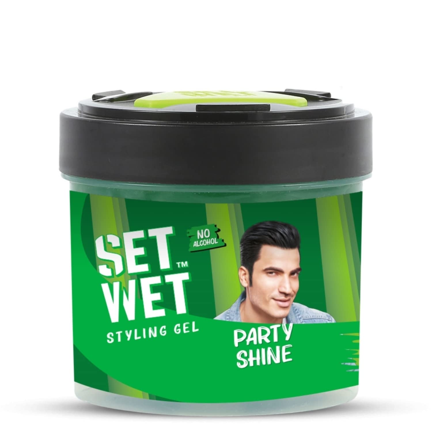 Set Wet Party Shine hair gel jar for men 250 ml