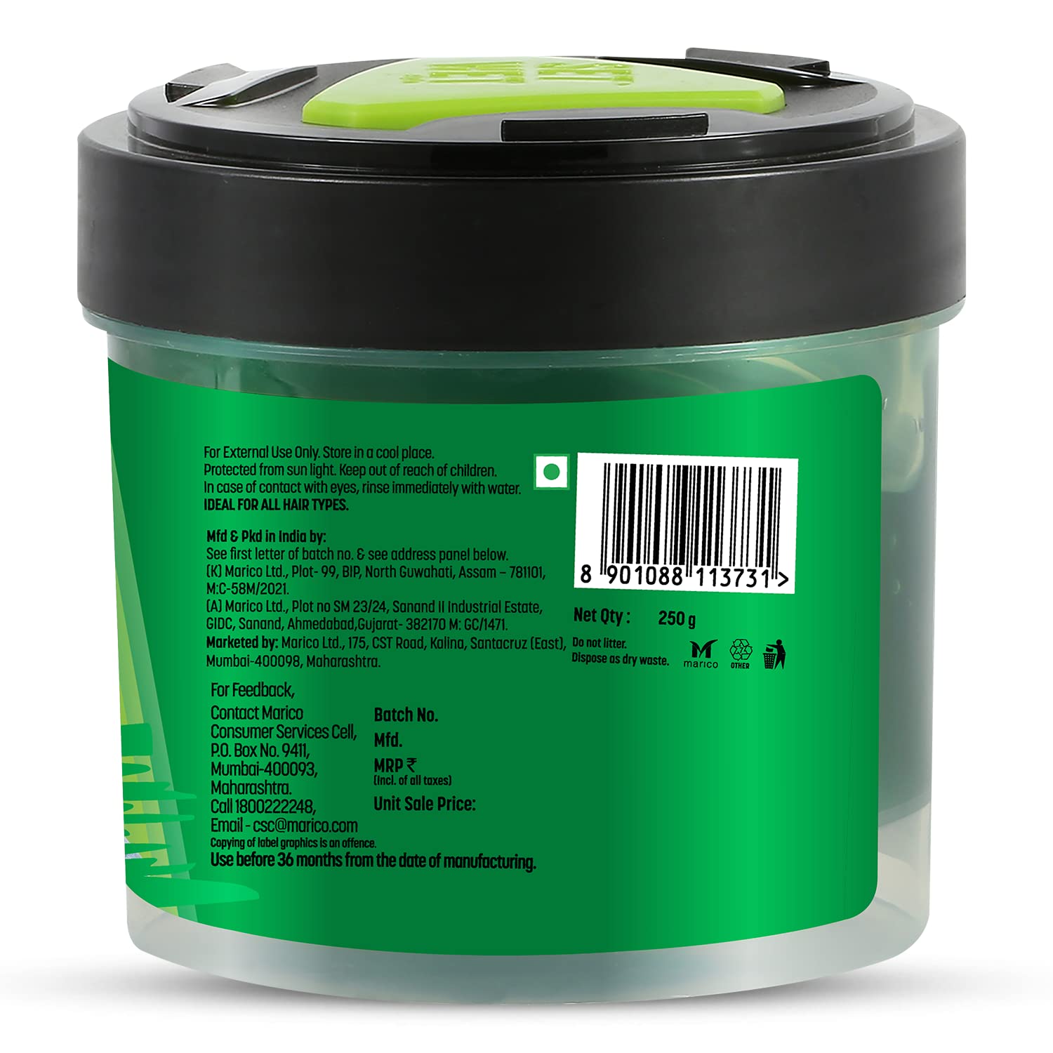 Set Wet Styling Hair Gel for Men - Party Shine, 250gm – view 9