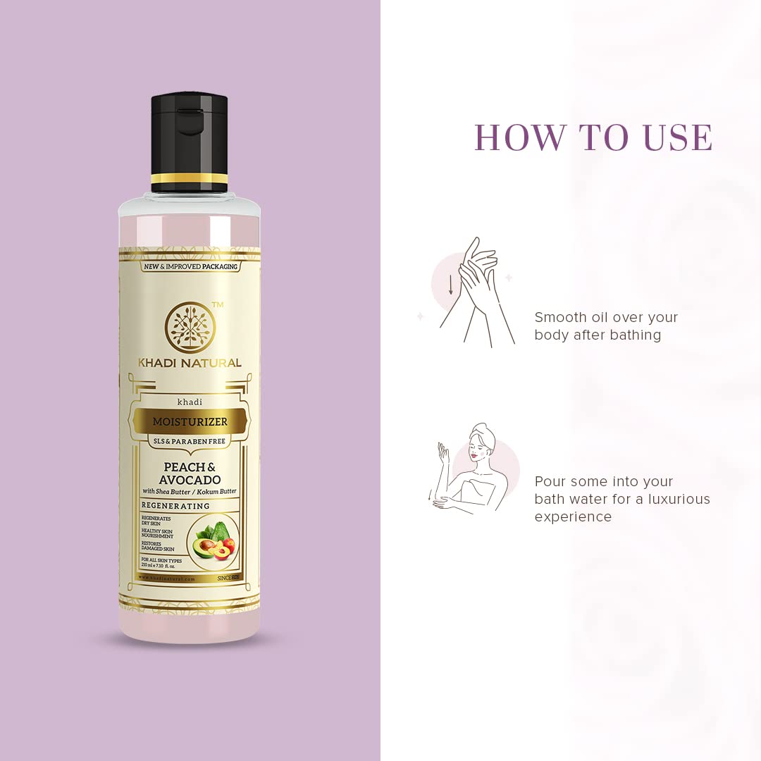 KHADI NATURAL Peach and Avocado Herbal Moisturizer With Shea/Kokum Butter – view 3