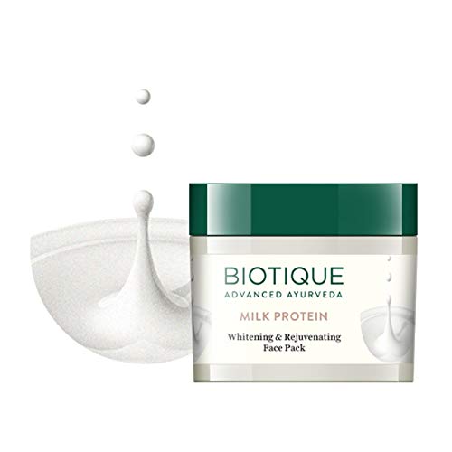 Biotique Milk Protein Instant Glow Brightening Face Pack For All Skin Types, 50gm – view 3