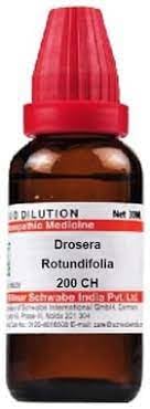 Two 30 ml bottles of Drosera Rotundifolia 200 CH liquid